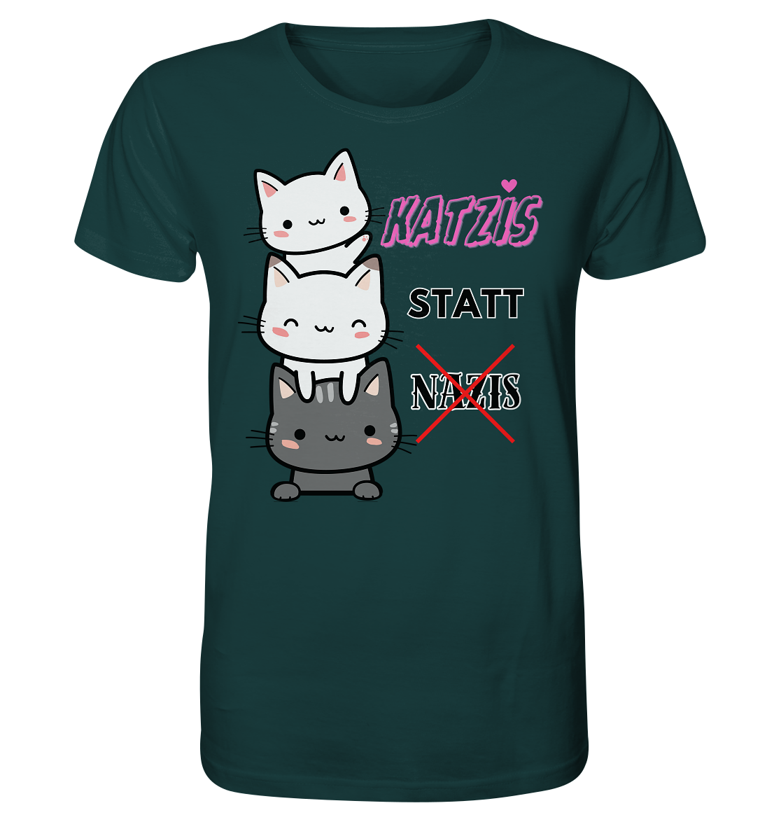 Katzis statt Nazis Unisex Shirt