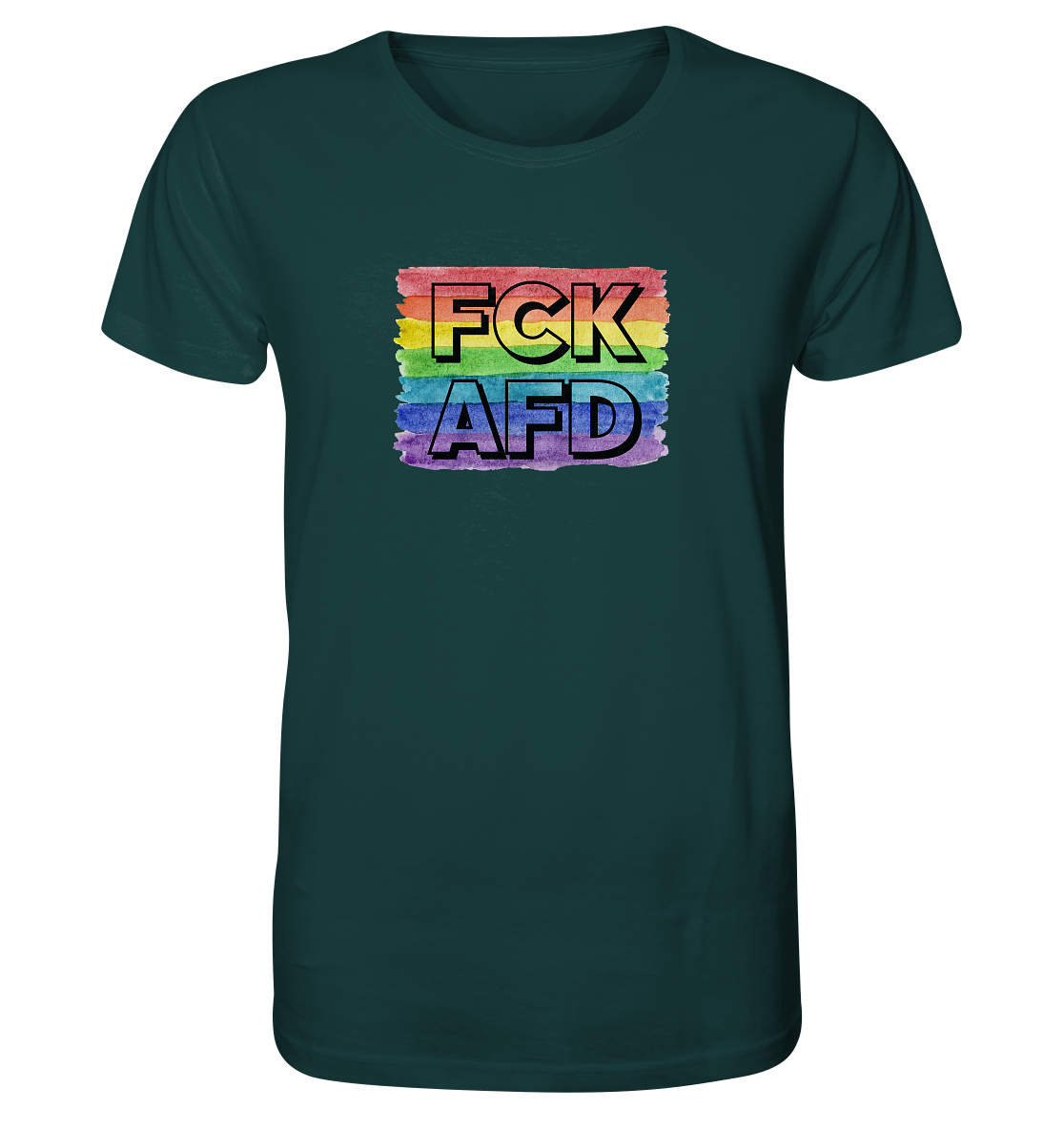 FCK AFD "Rainbow Resistance Edition" - Organic Shirt