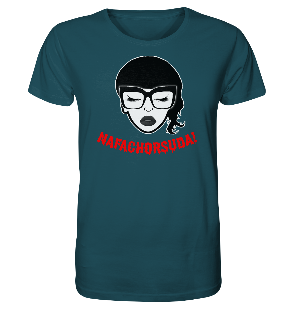 Nafachorsuda! Rote Schrift Unisex Shirt