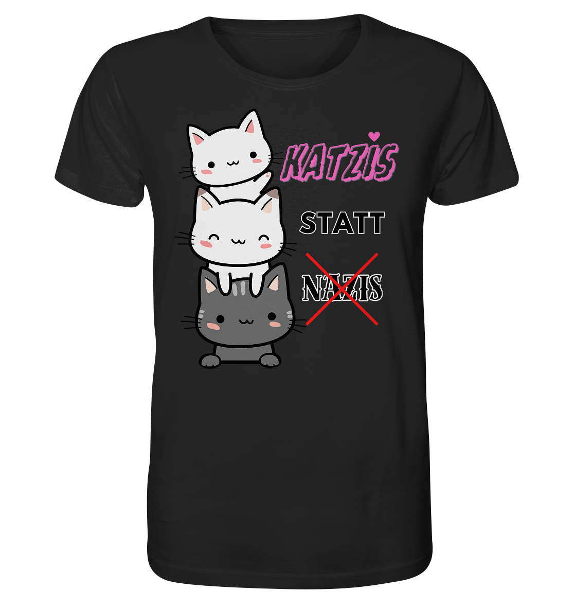 Katzis statt Nazis Unisex Shirt