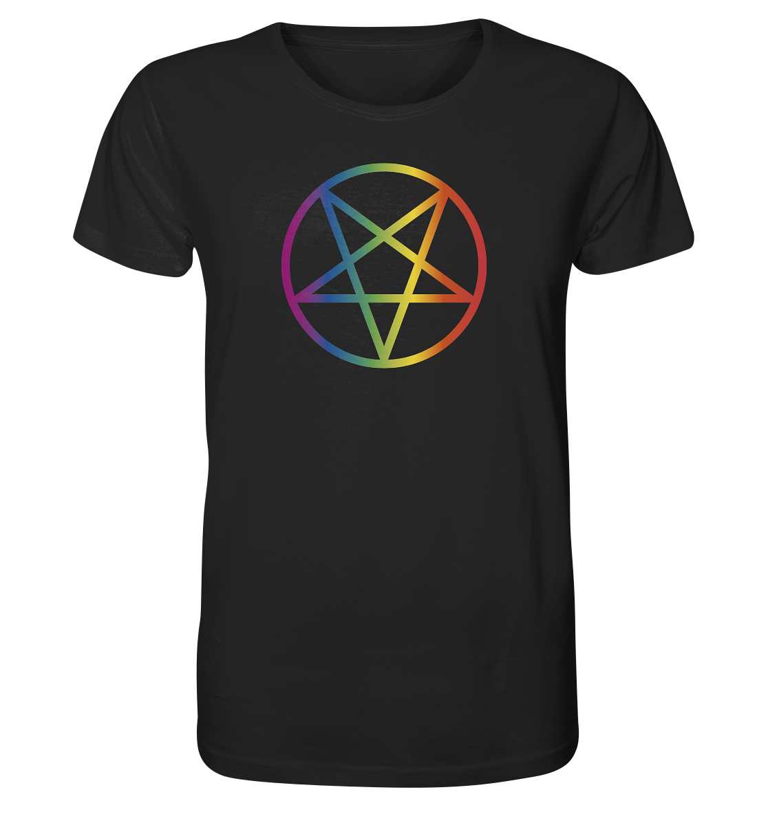 Regenbogen Pentagramm Unisex Shirt