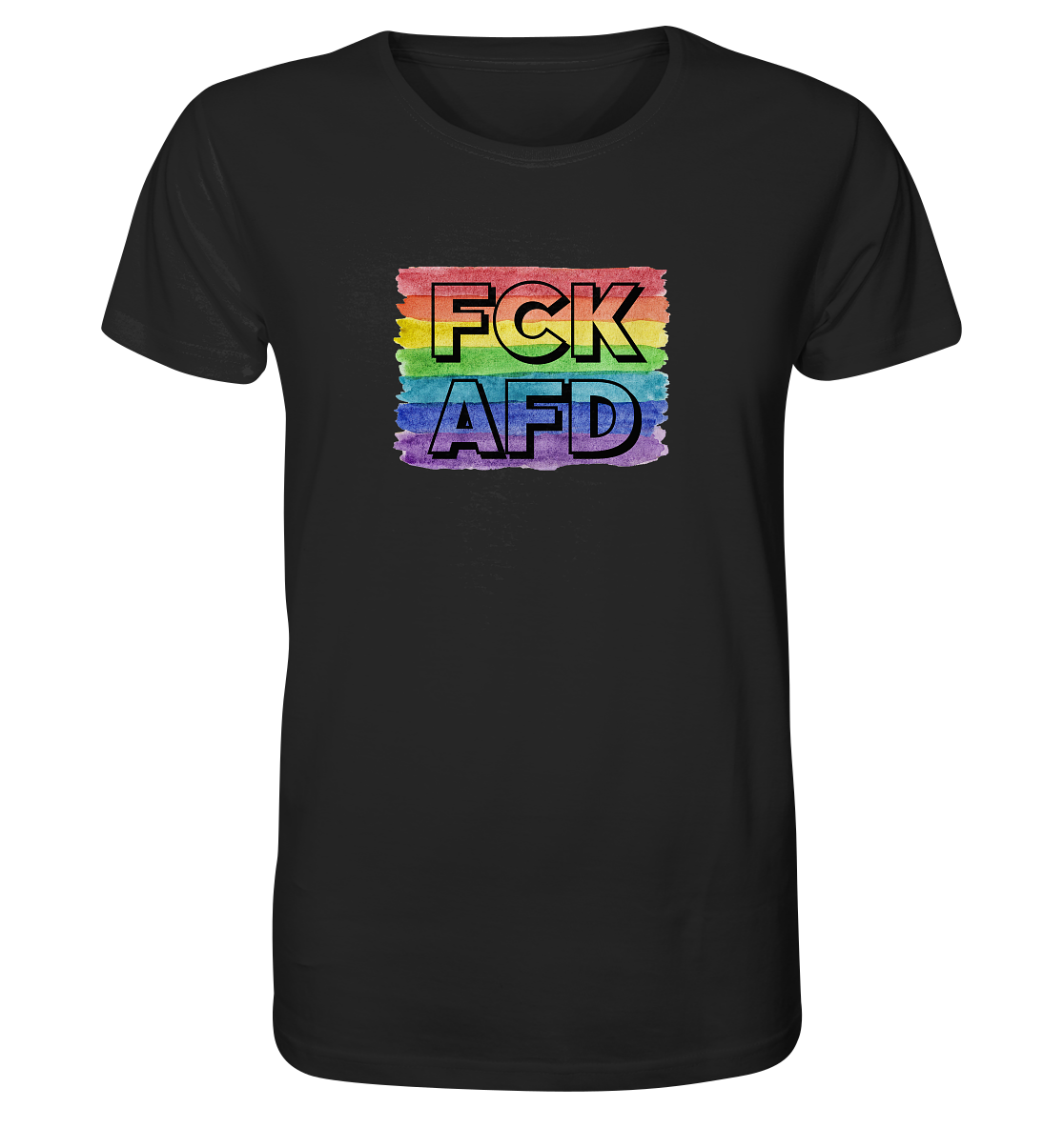 FCK AFD "Rainbow Resistance Edition" - Organic Shirt