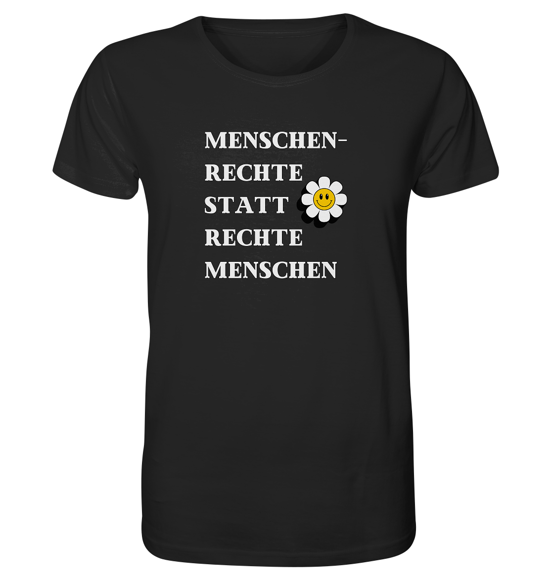 Menschenrechte statt rechte Menschen - Unisex Shirt