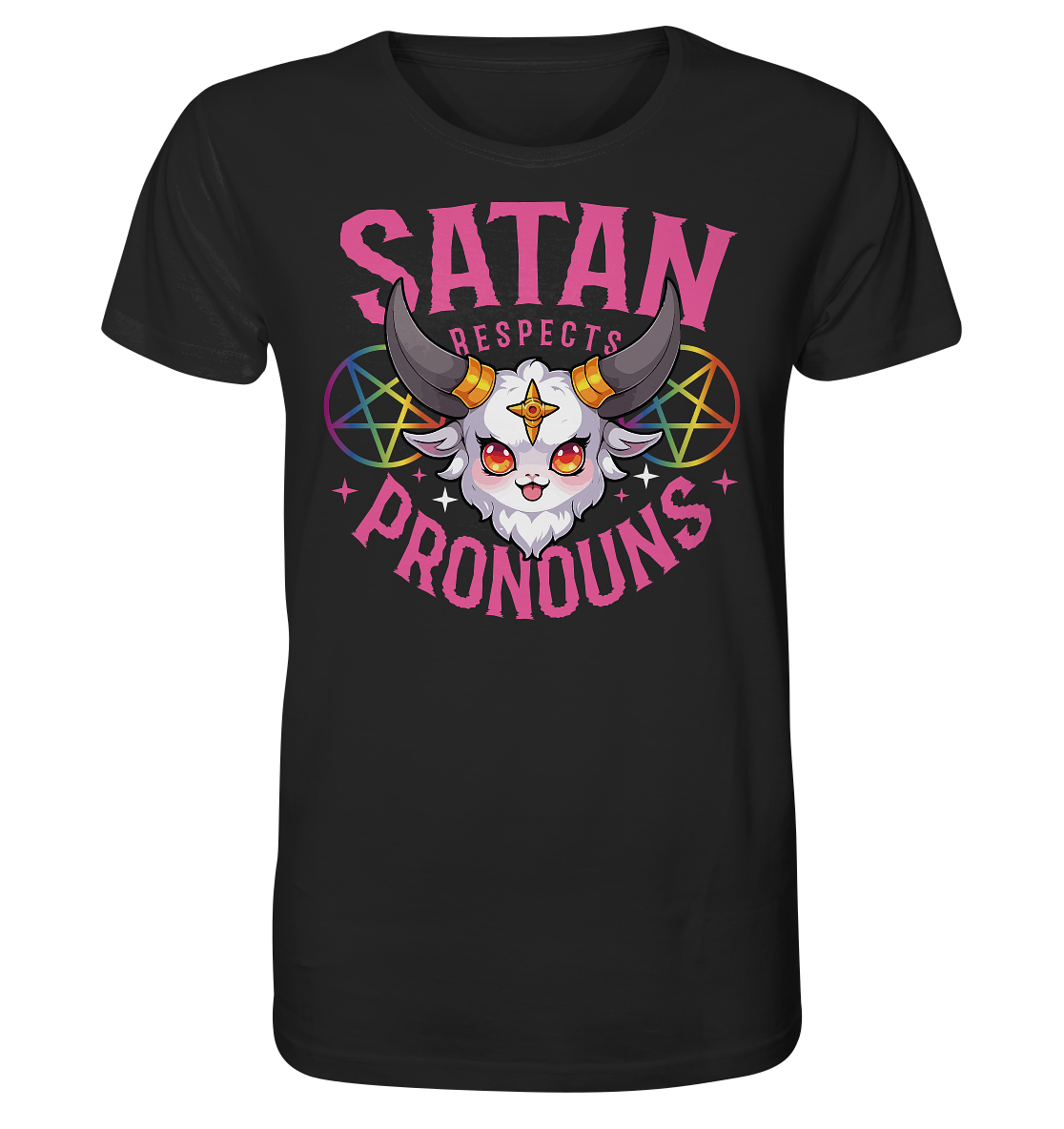 Satan Respects Pronouns - Organic Shirt