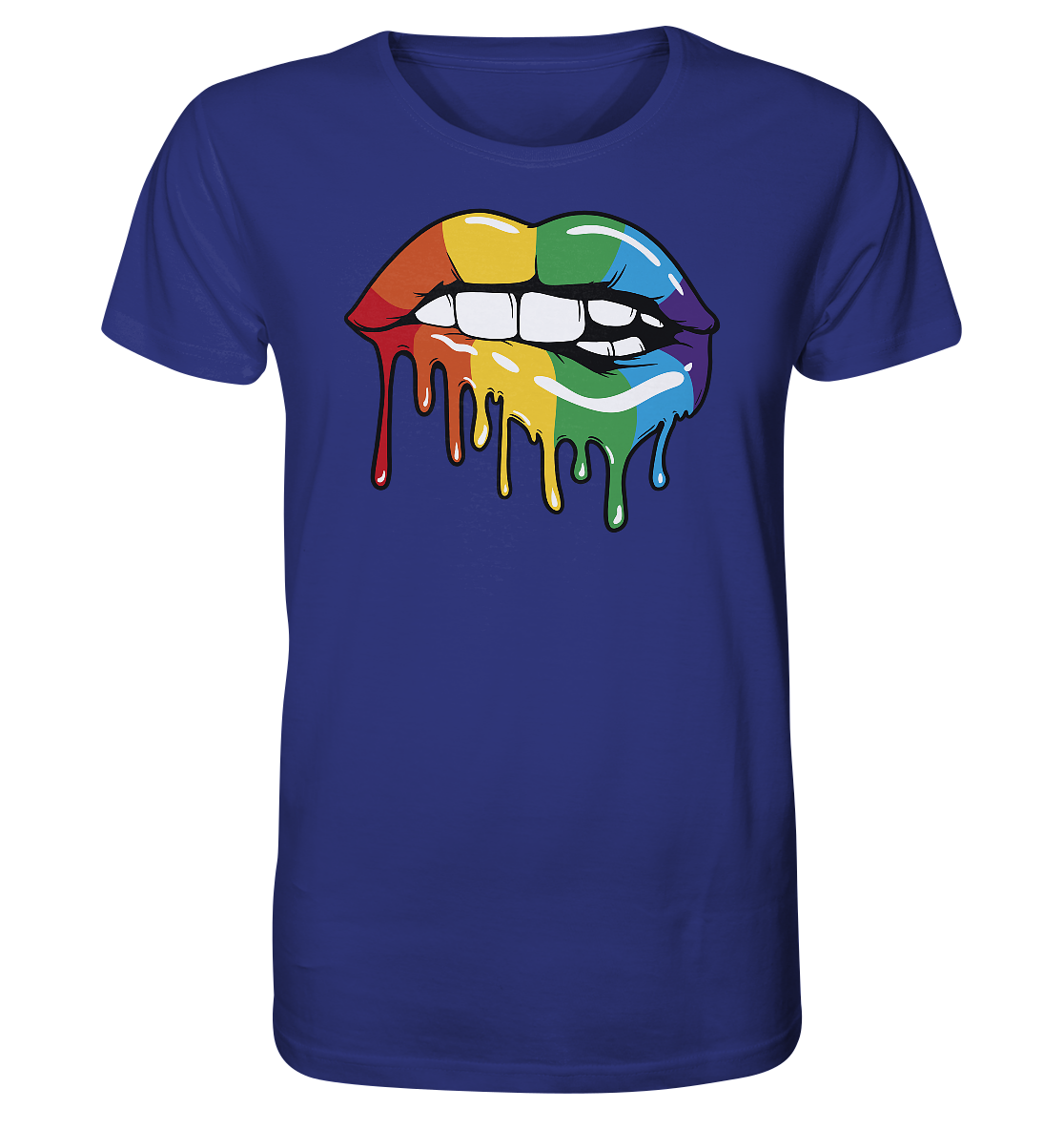 Regenbogen Lippen Unisex Shirt