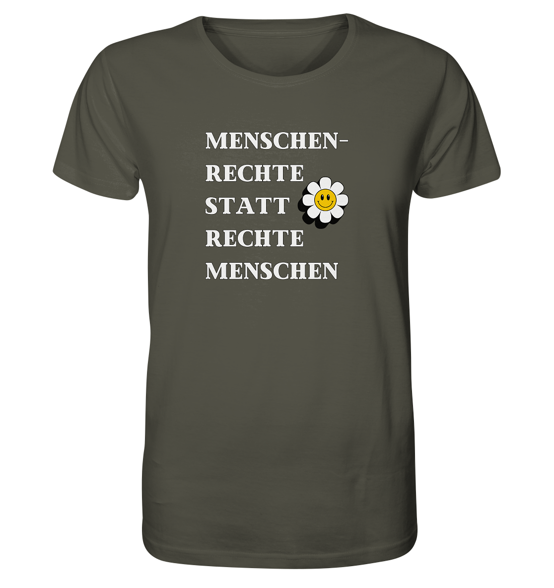 Menschenrechte statt rechte Menschen - Unisex Shirt