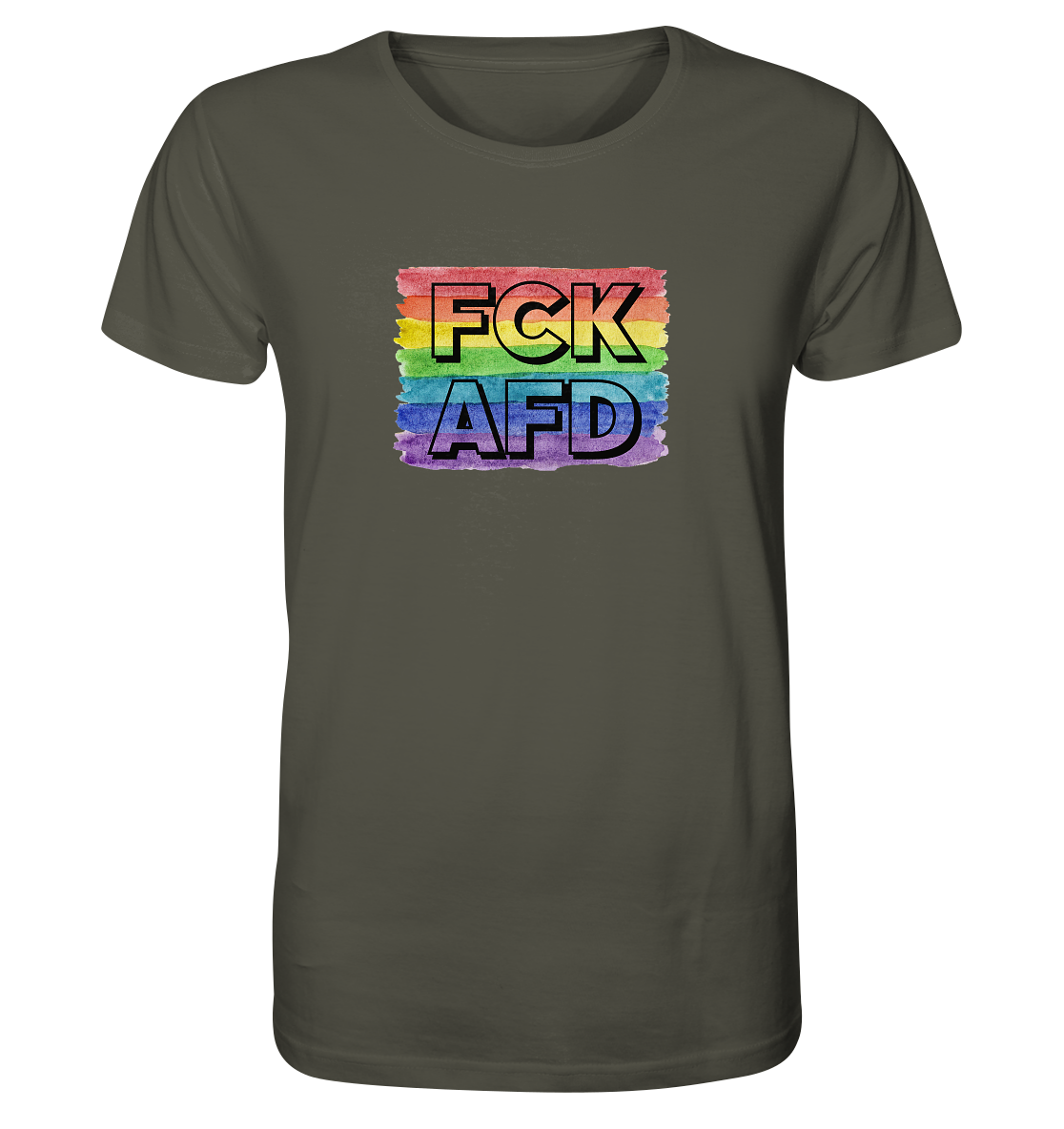 FCK AFD "Rainbow Resistance Edition" - Organic Shirt