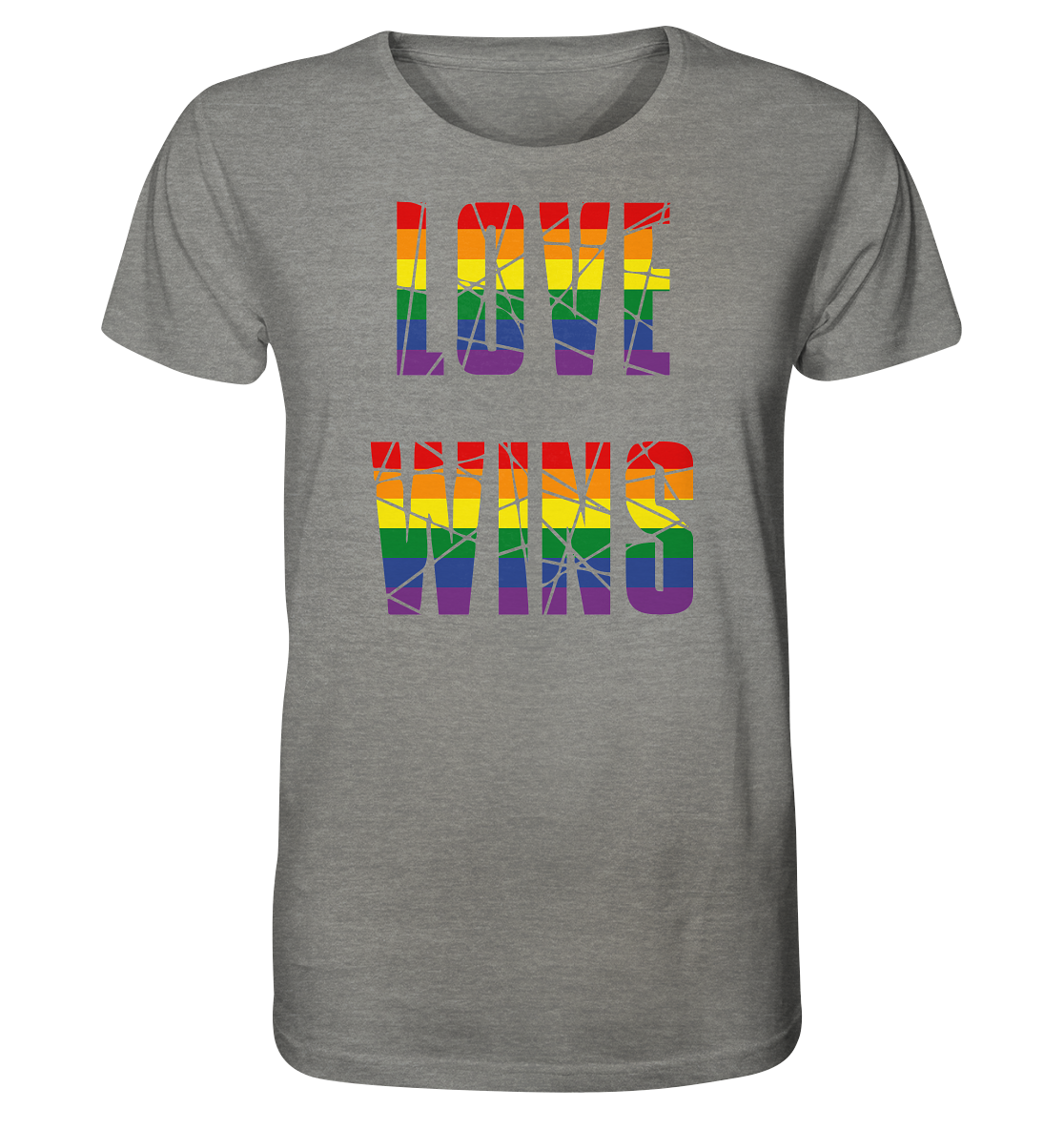 LOVE WINS in Regenbogen-Farben Unisex Shirt