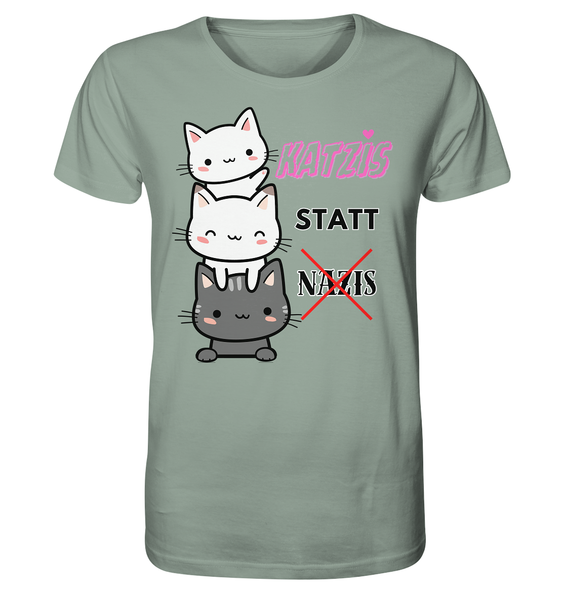 Katzis statt Nazis Unisex Shirt