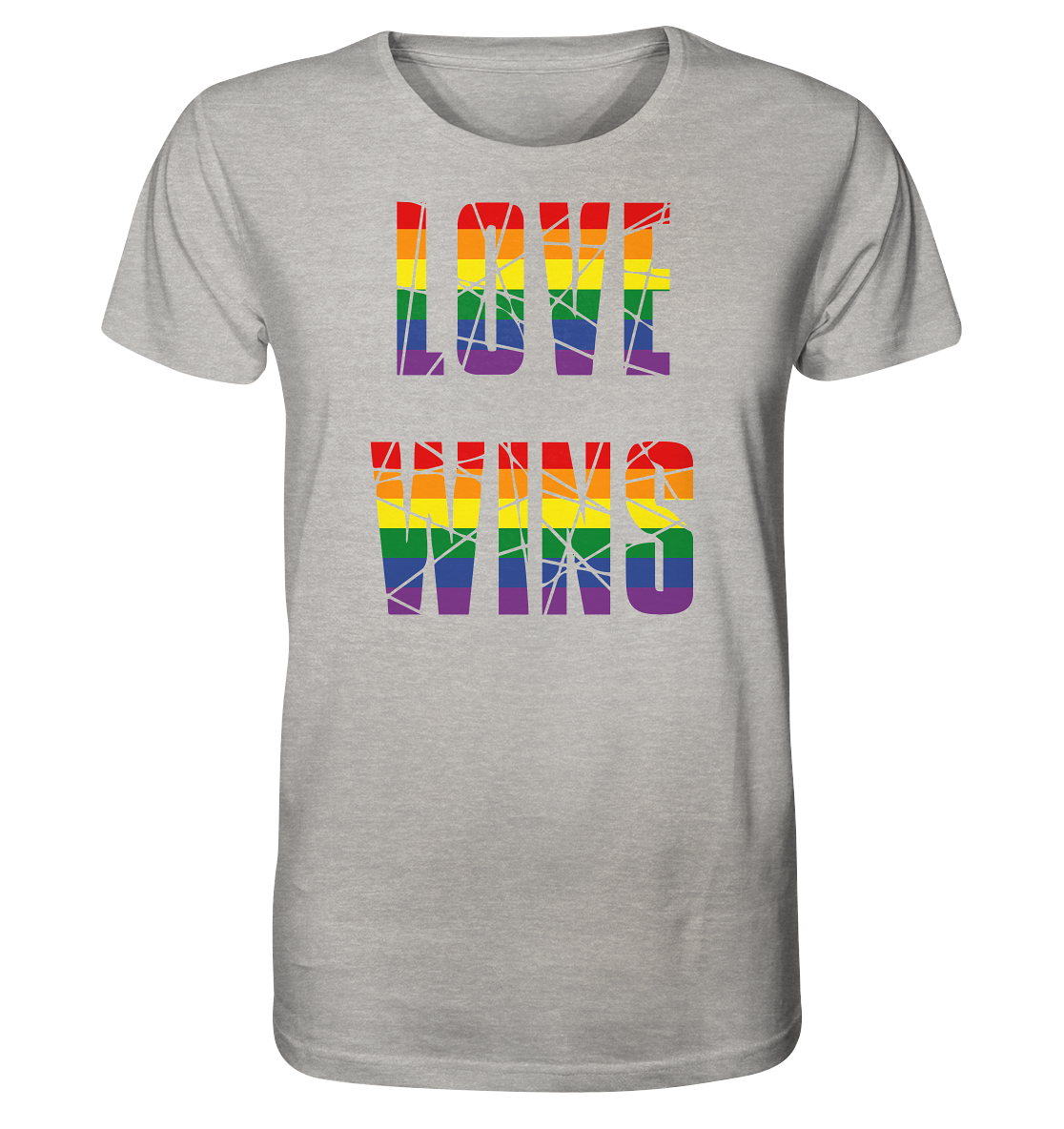 LOVE WINS in Regenbogen-Farben Unisex Shirt