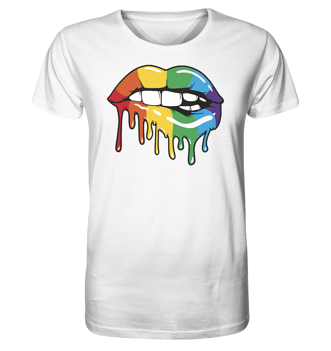 Regenbogen Lippen Unisex Shirt