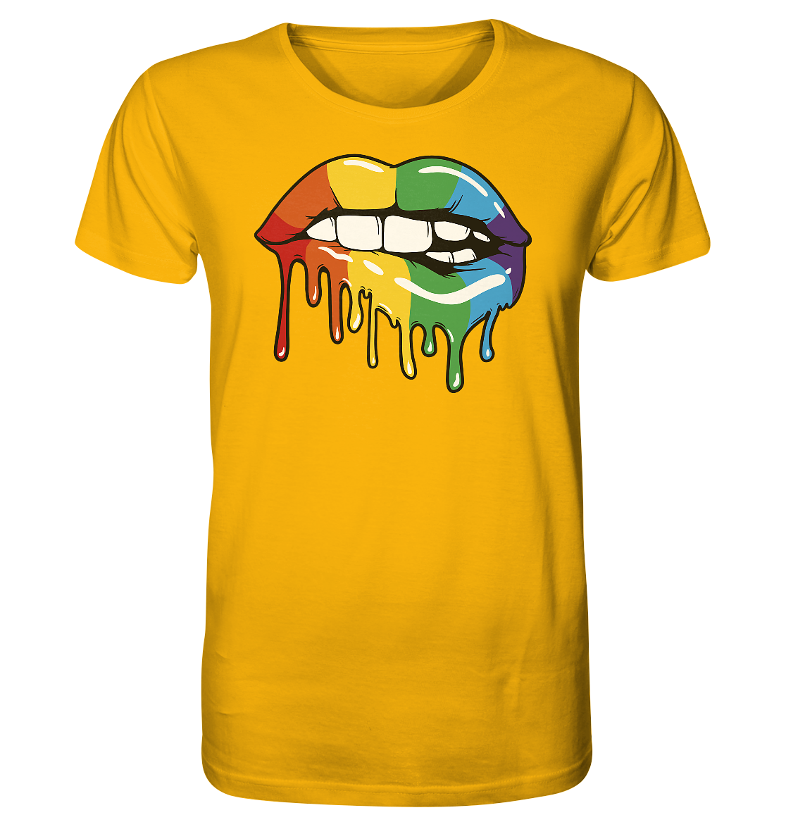 Regenbogen Lippen Unisex Shirt