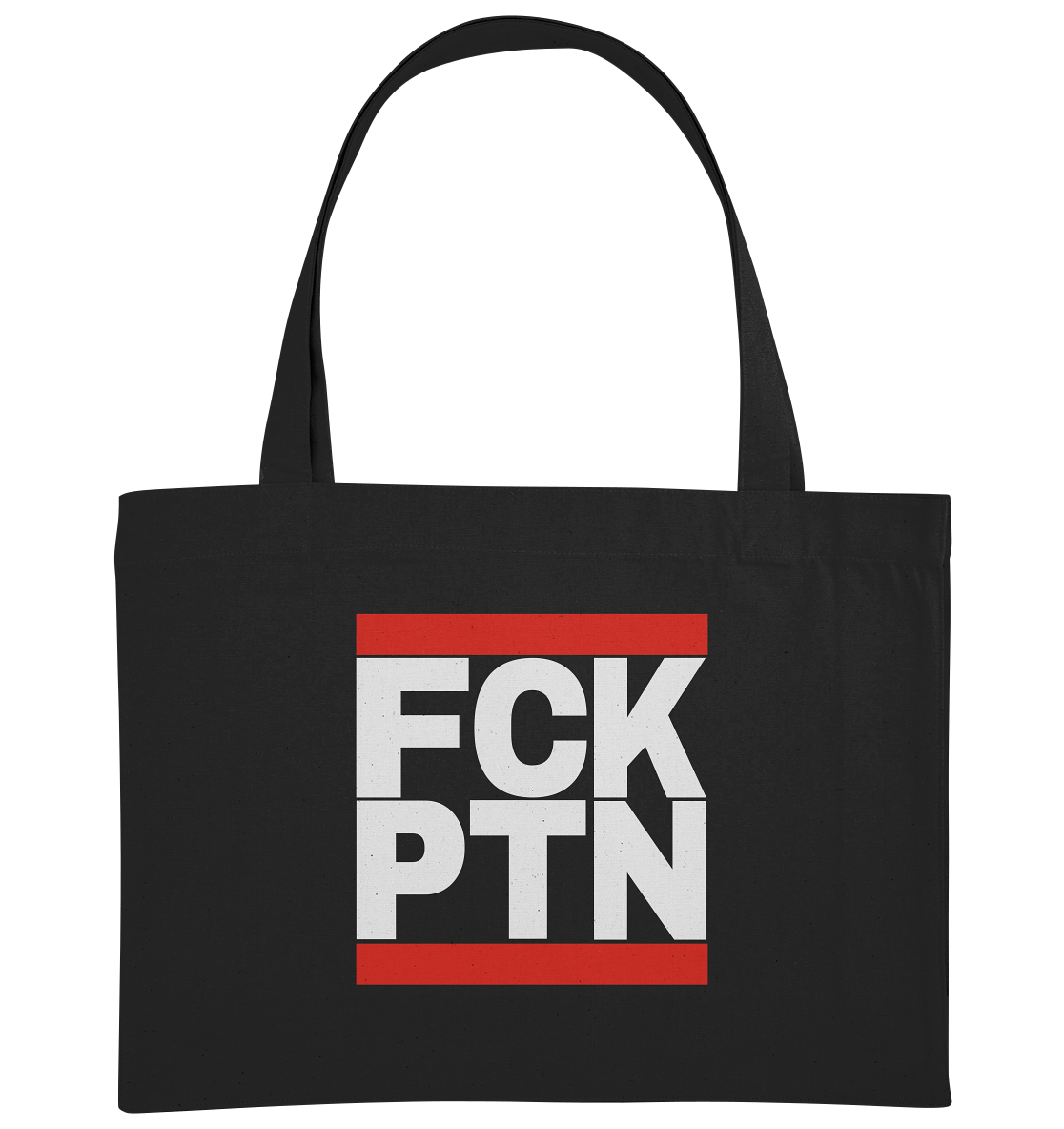 FCK PTN (weiße Schrift) - Organic Shopping-Bag