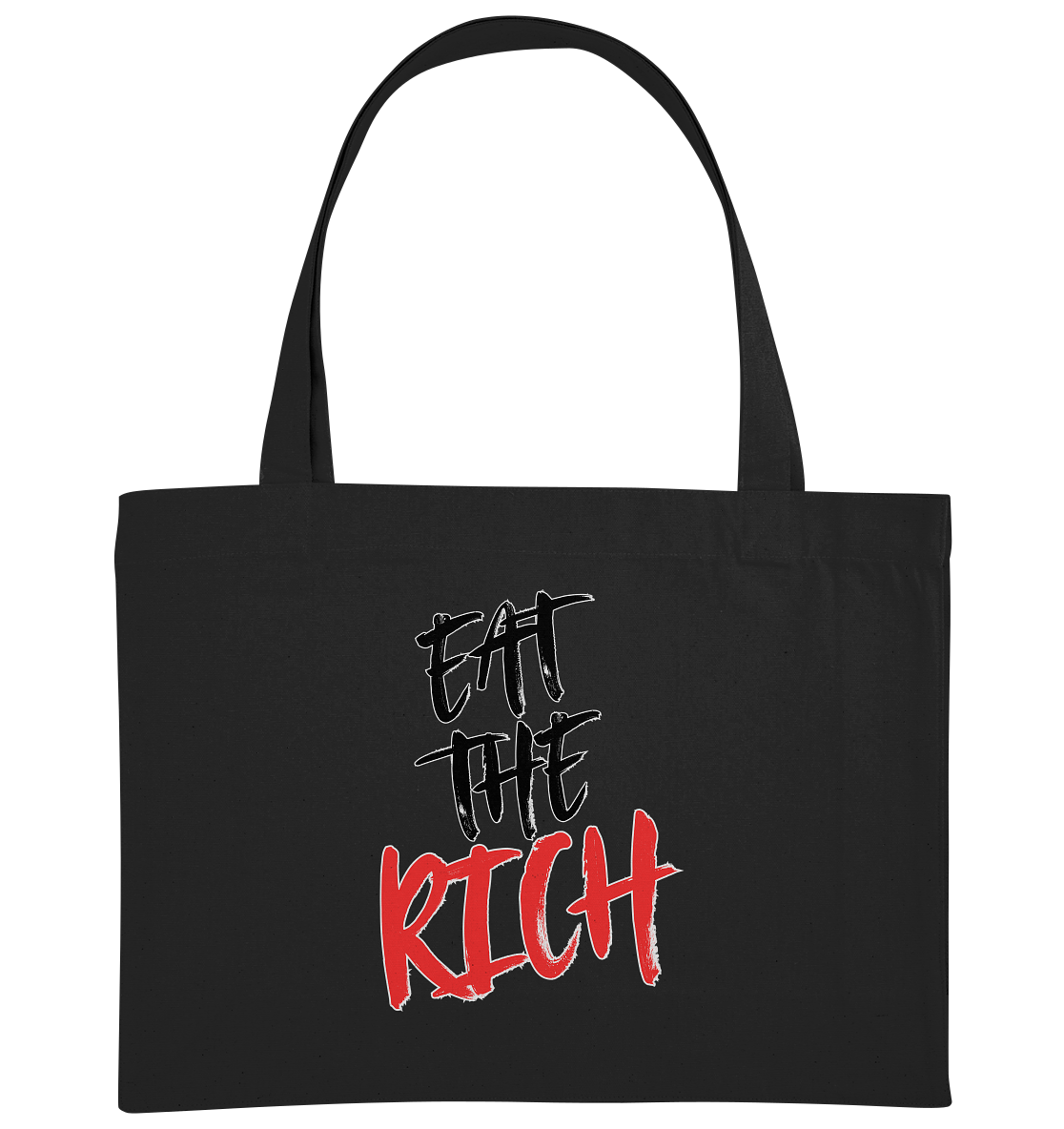 Eat the Rich "Skull Edition" Backprint - Organic Shopping-Bag