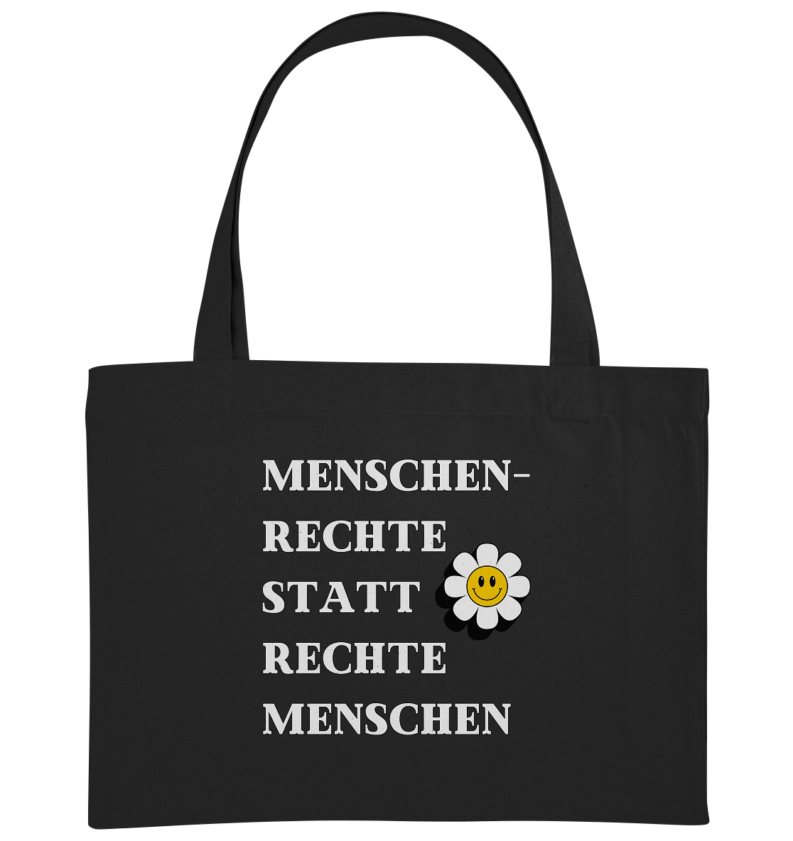 Menschenrechte statt rechte Menschen - Organic Shopping-Bag