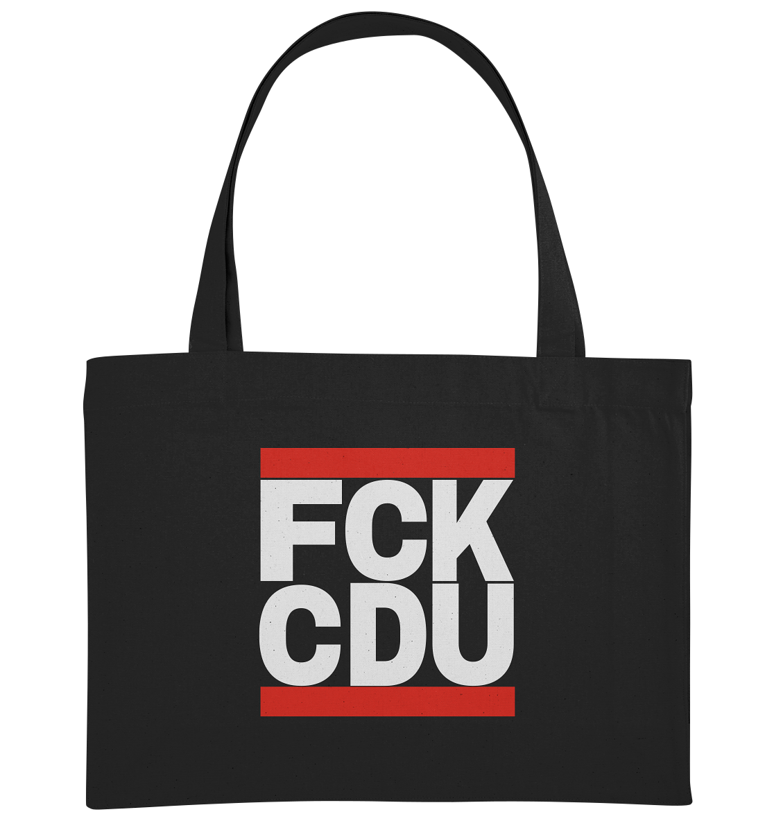 FCK CDU (weiße Schrift) - Organic Shopping-Bag