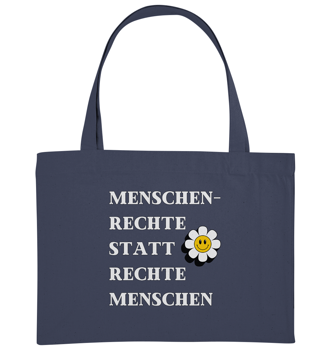 Menschenrechte statt rechte Menschen - Organic Shopping-Bag