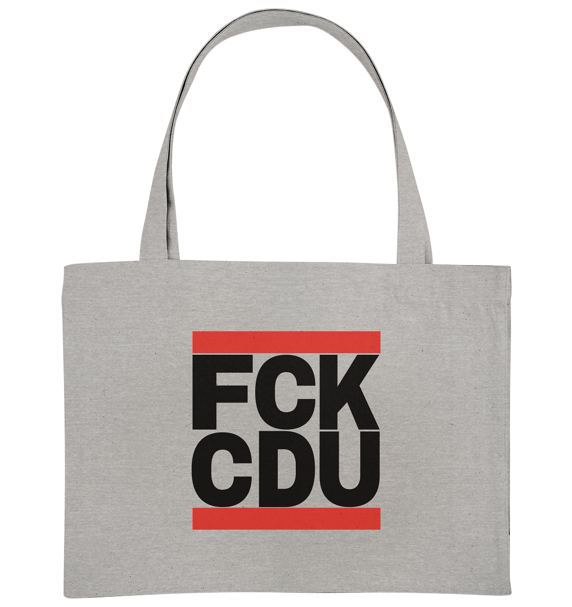 FCK CDU (schwarze Schrift) - Organic Shopping-Bag