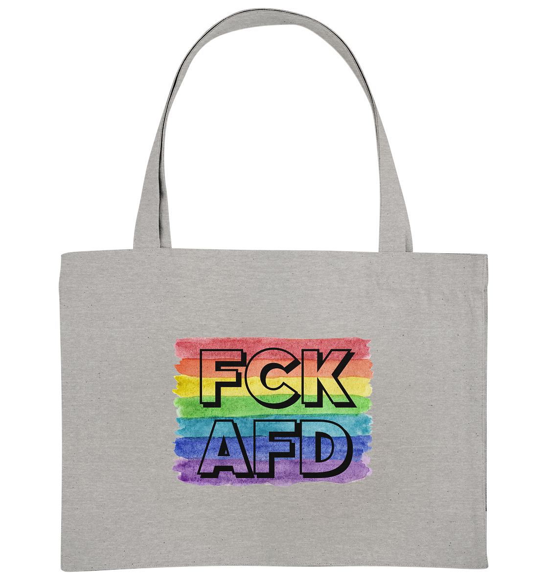 FCK AFD "Rainbow Resistance Edition" - Organic Shopping-Bag