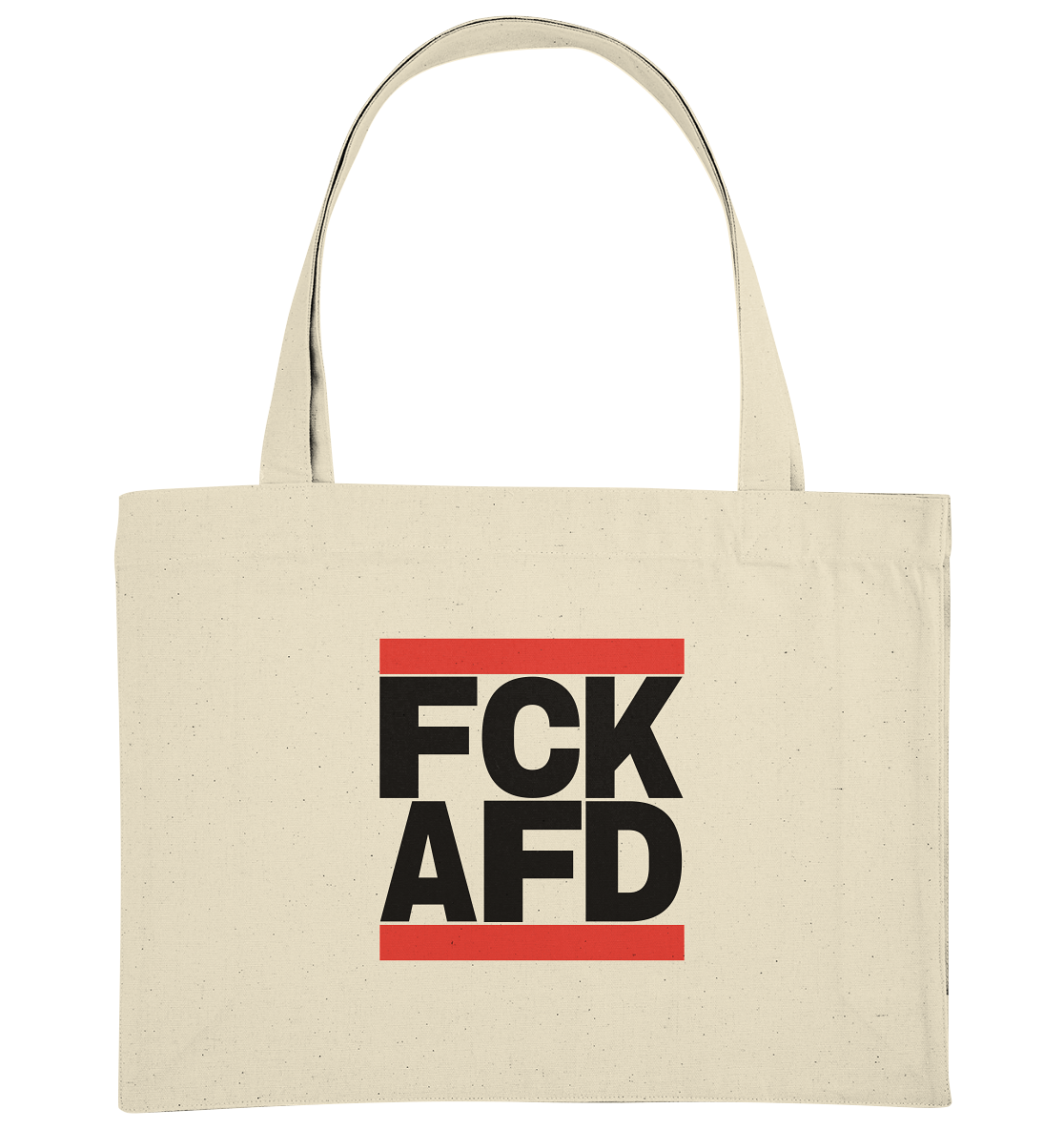 FCK AFD (schwarze Schrift) - Einkaufstasche