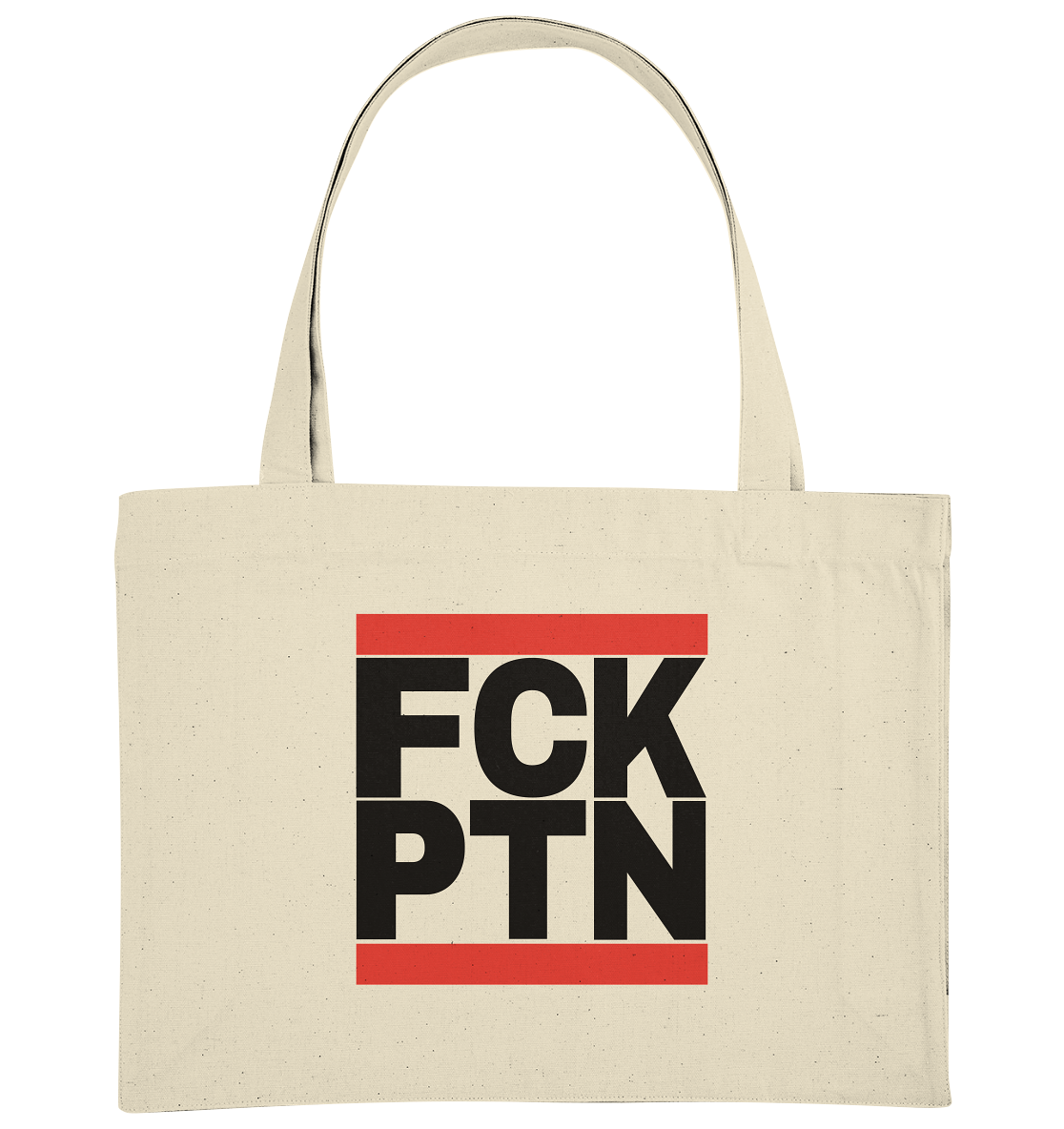 FCK PTN (schwarze Schrift) - Organic Shopping-Bag