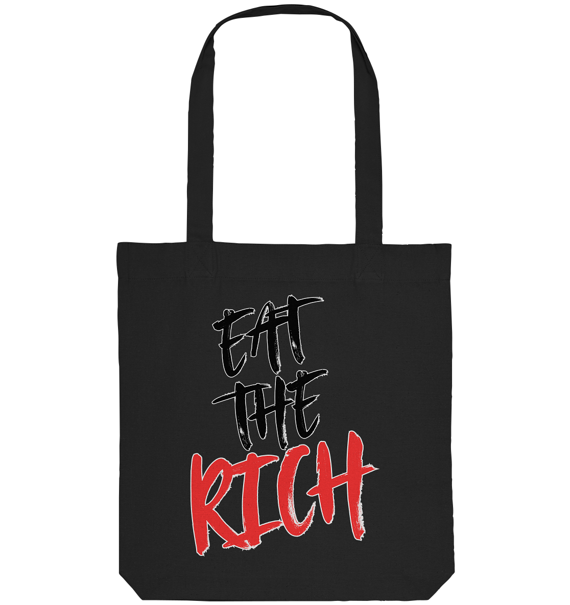 Eat the Rich "Skull Edition" Backprint - Organic Tote-Bag