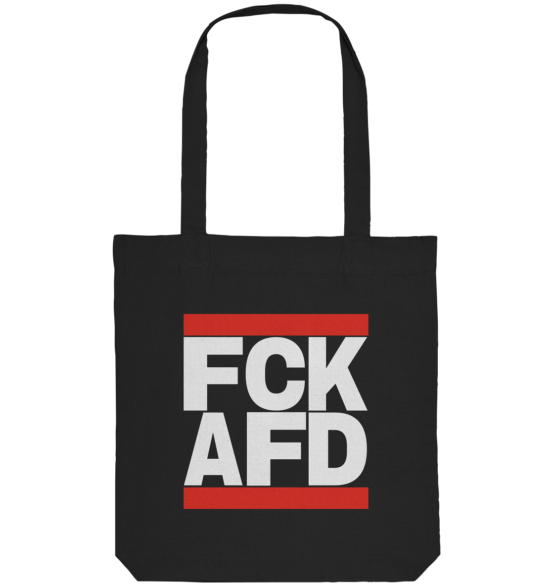 FCK AFD (weiße Schrift) - Stanley/Stella Stoffbeutel