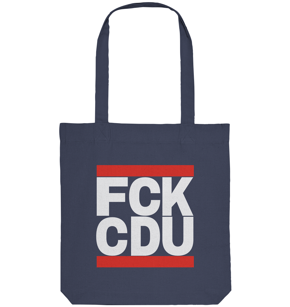 FCK CDU (weiße Schrift) - Organic Tote-Bag