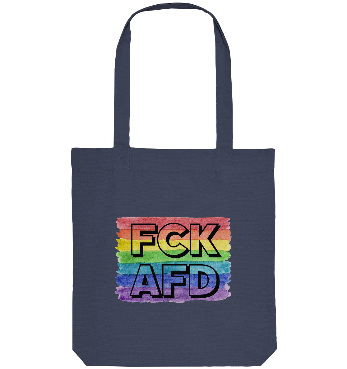 FCK AFD "Rainbow Resistance Edition" - Organic Tote-Bag