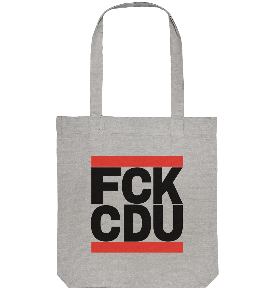 FCK CDU (schwarze Schrift) - Organic Tote-Bag