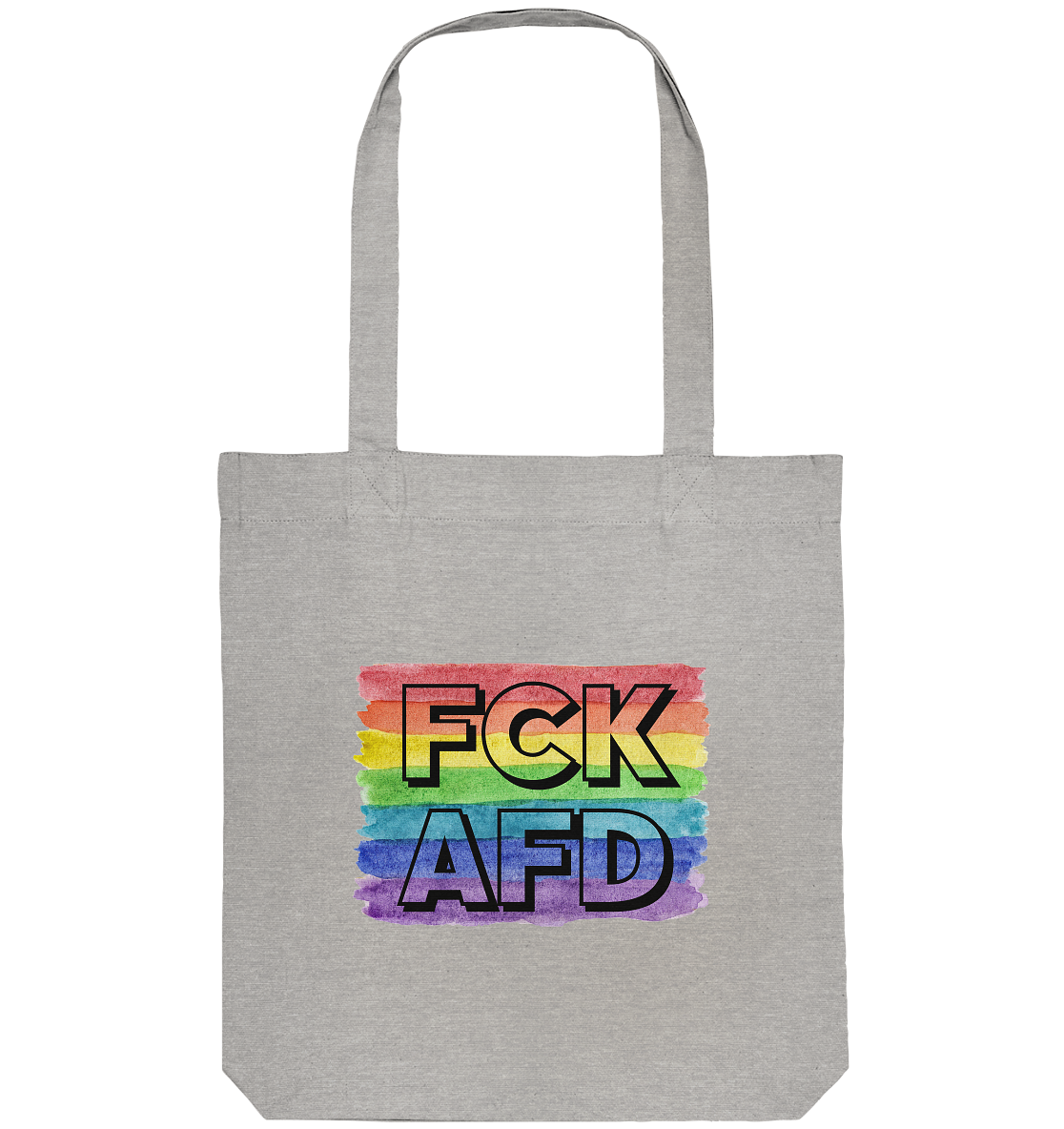 FCK AFD "Rainbow Resistance Edition" - Organic Tote-Bag