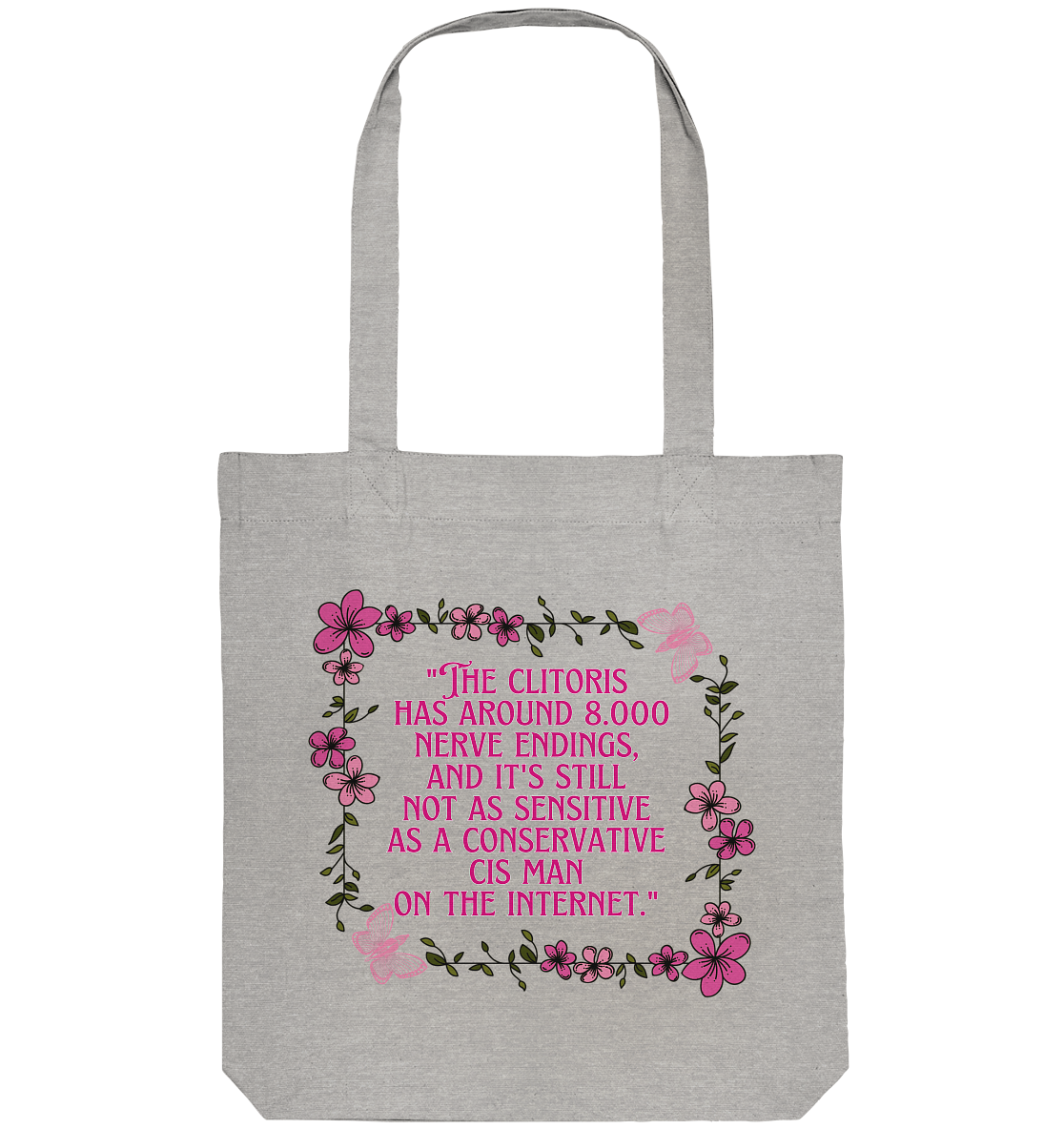 The Clitoris has around 8.000 Nerve Endings - Organic Tote-Bag