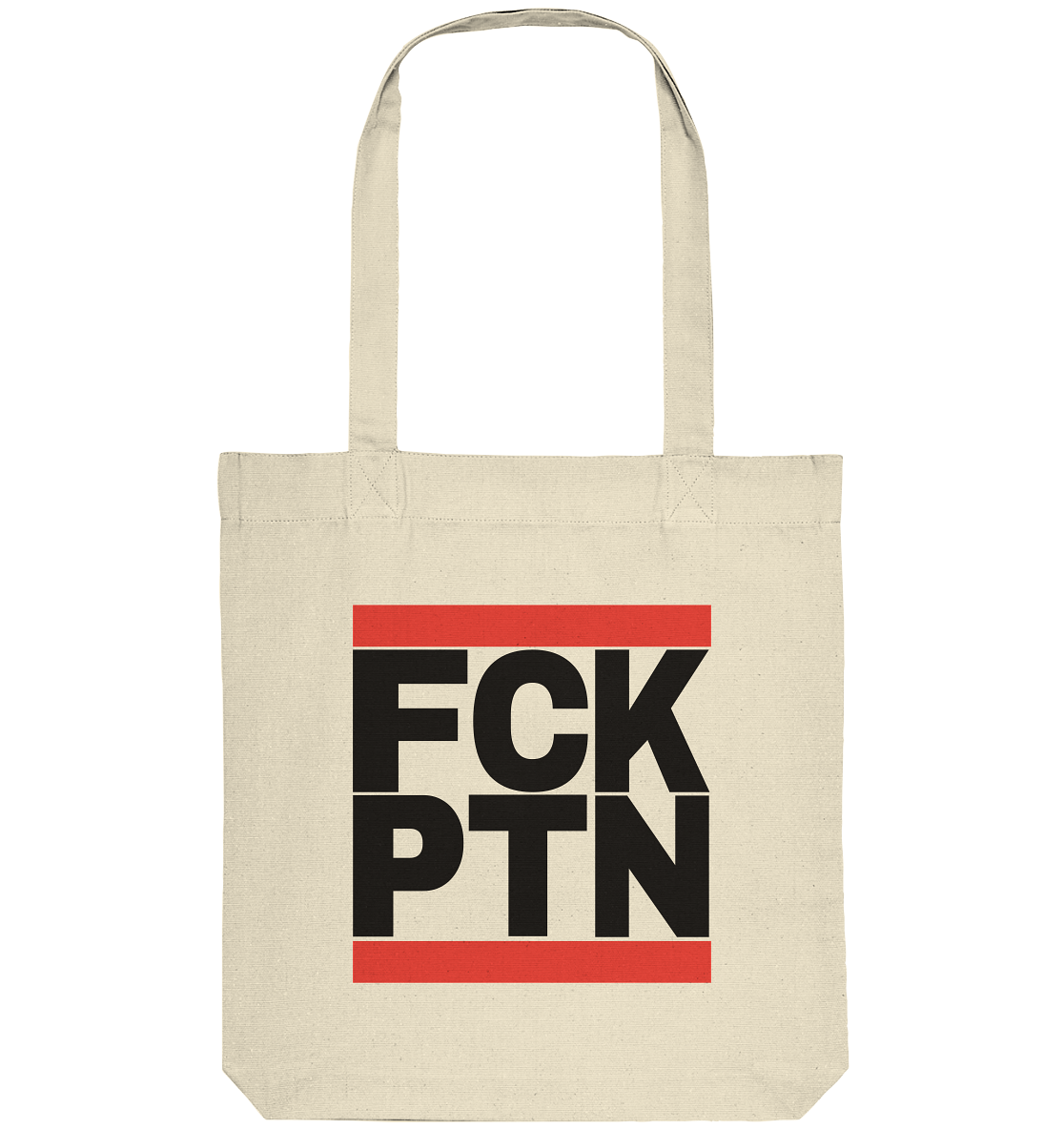 FCK PTN (schwarze Schrift) - Organic Tote-Bag