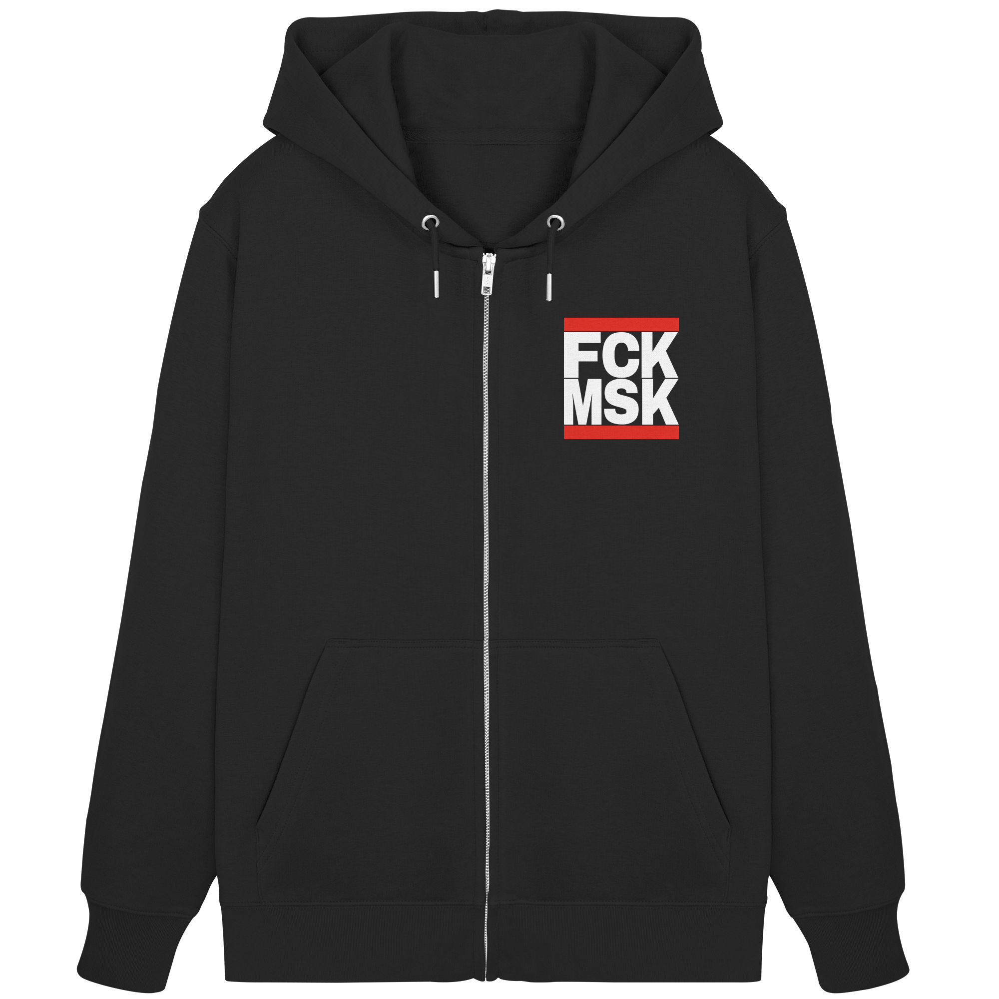 FCK MSK (weiße Schrift) - Unisex Sweatjacke