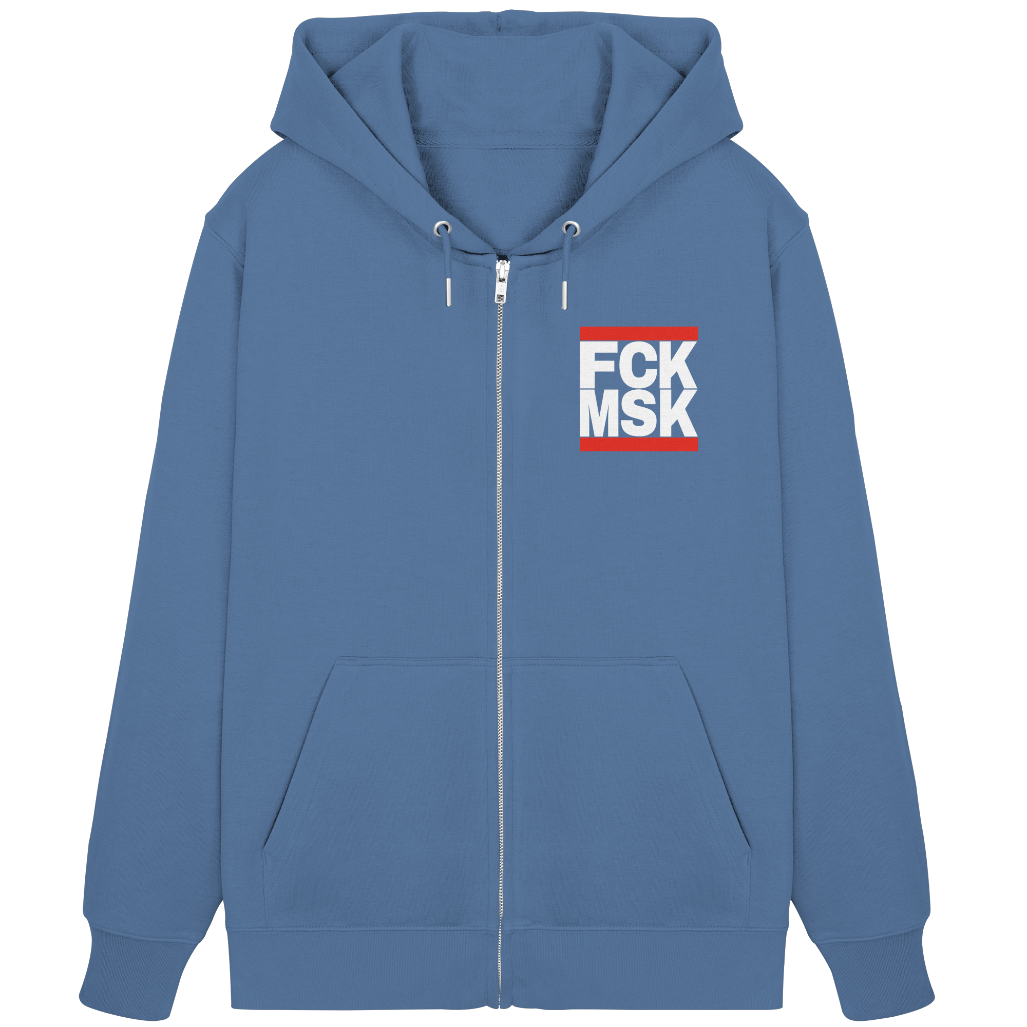 FCK MSK (weiße Schrift) - Unisex Sweatjacke