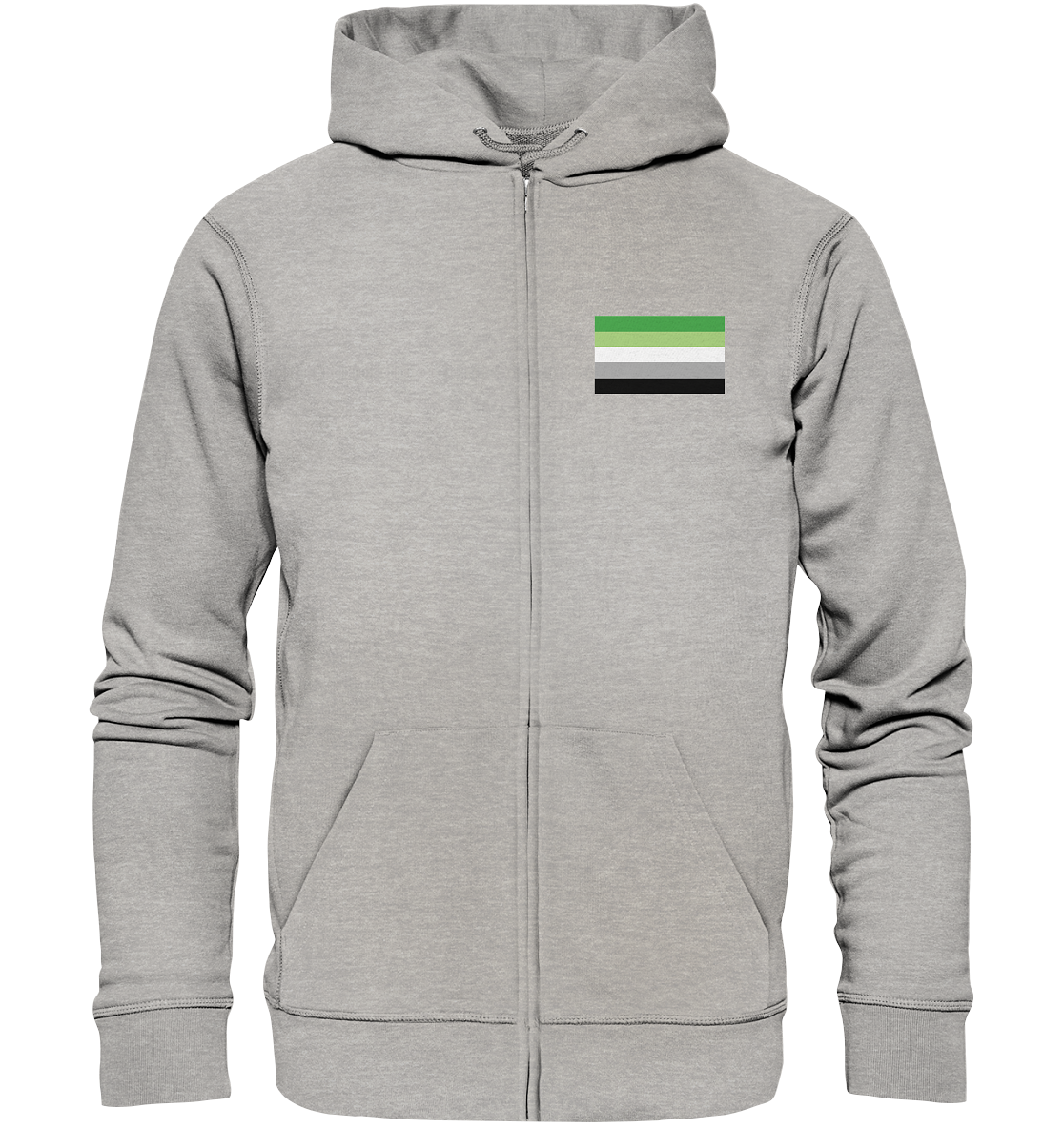 Aromantic Pride Flag Unisex Sweatjacke