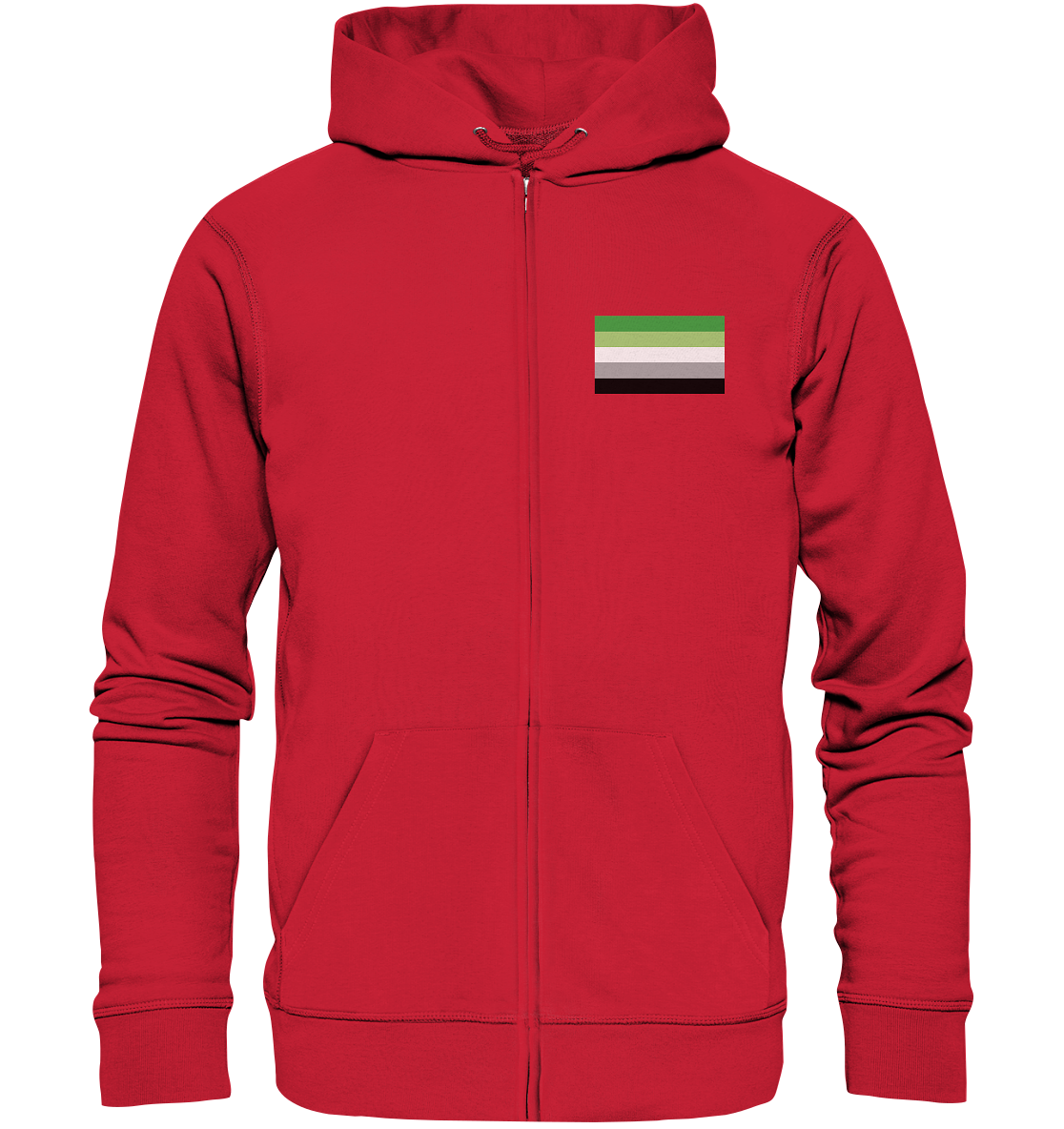 Aromantic Pride Flag Unisex Sweatjacke