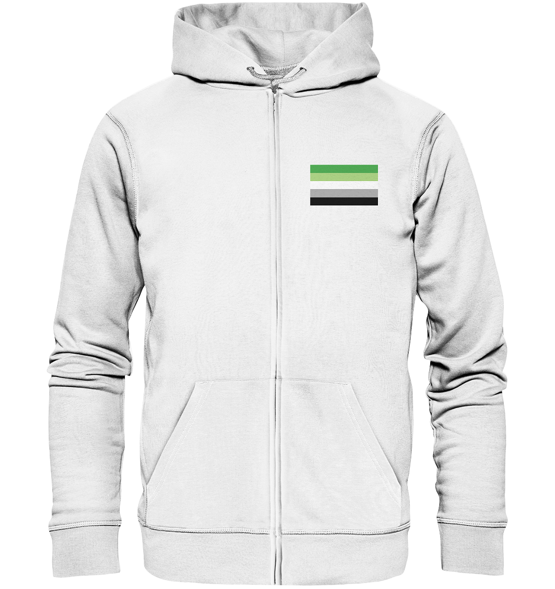 Aromantic Pride Flag Unisex Sweatjacke