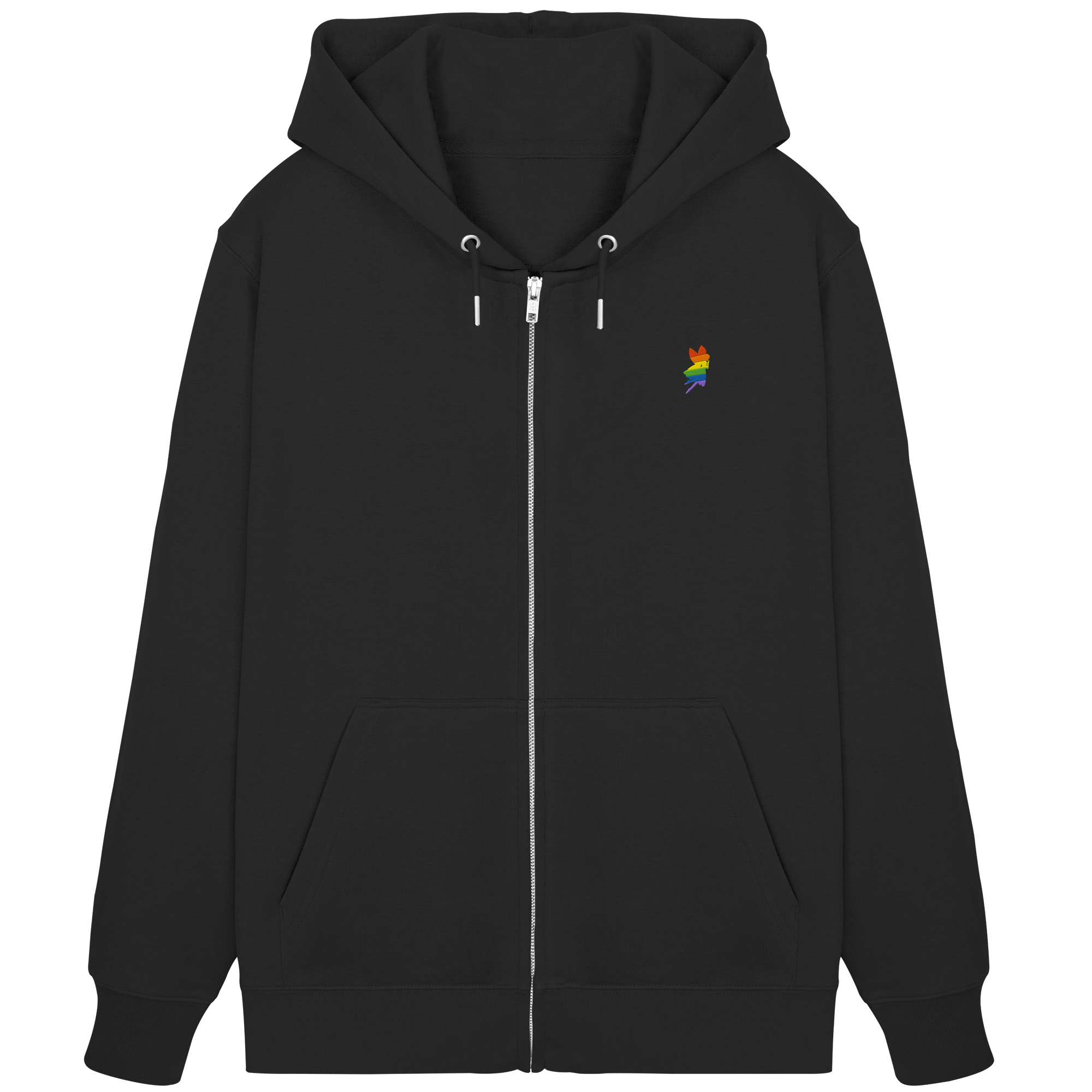 Regenbogen Fee Sweatjacke Stick