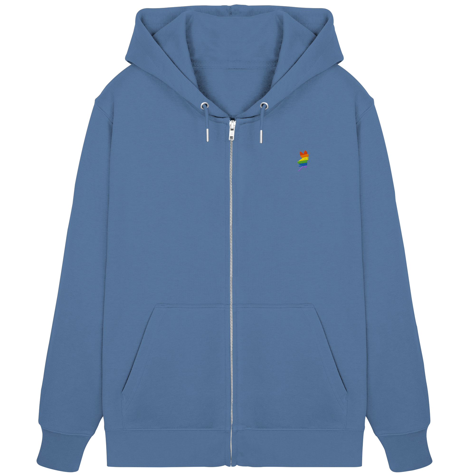 Regenbogen Fee Sweatjacke Stick