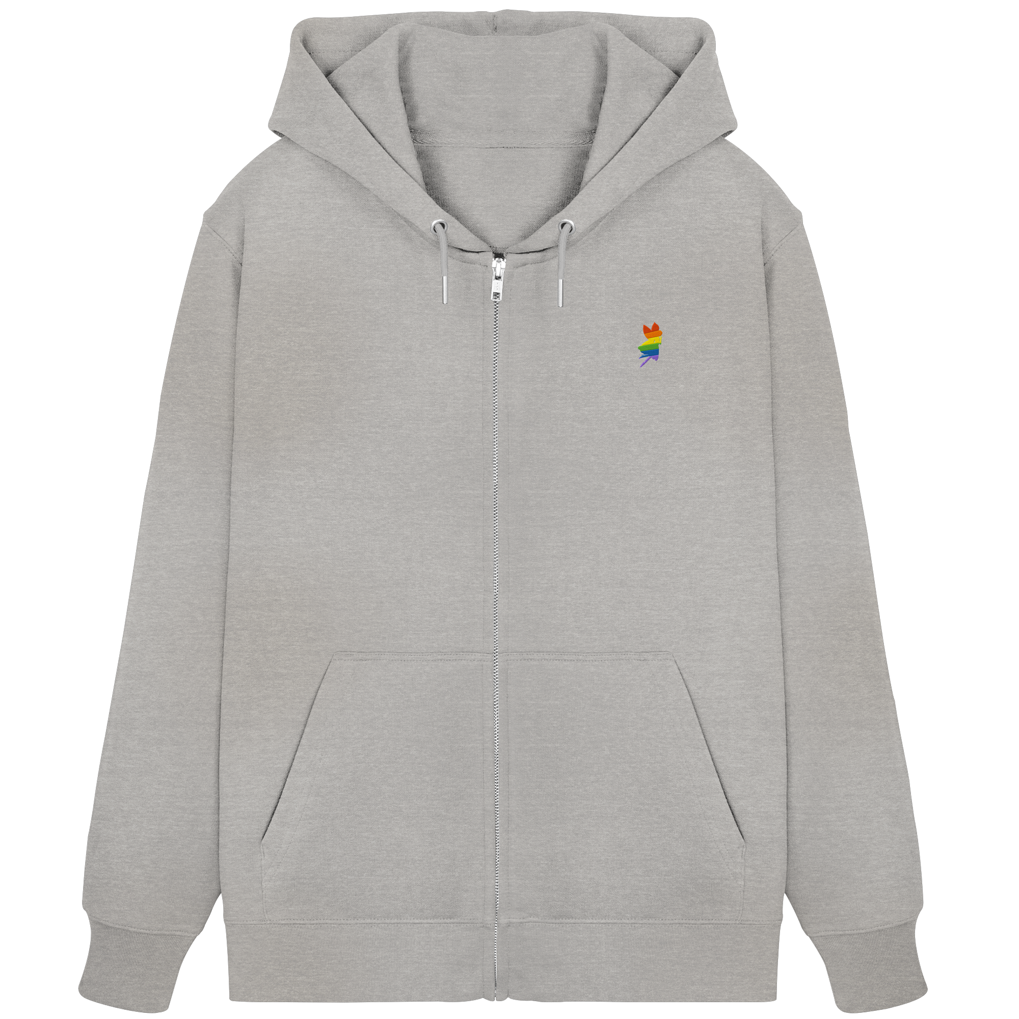 Regenbogen Fee Sweatjacke Stick