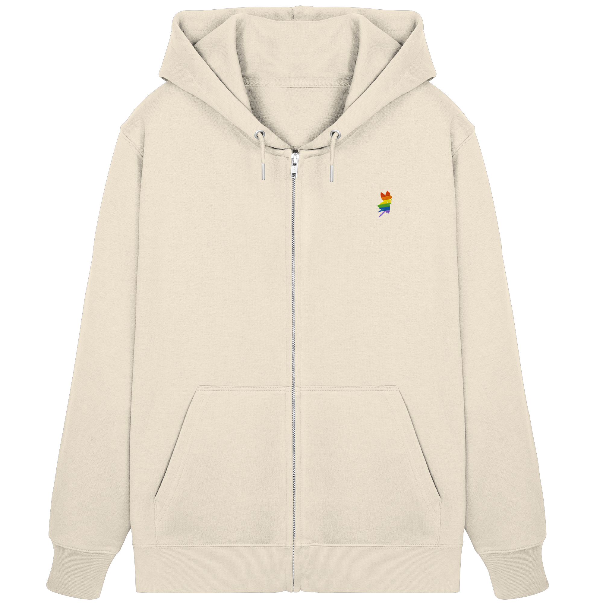 Regenbogen Fee Sweatjacke Stick