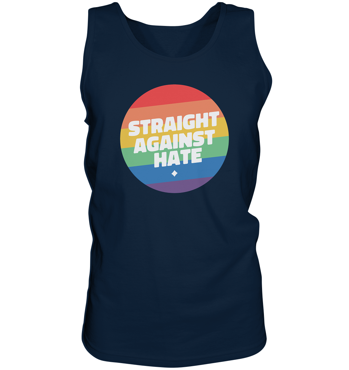 Straight Against Hate Badge “Männer” Tank-Top