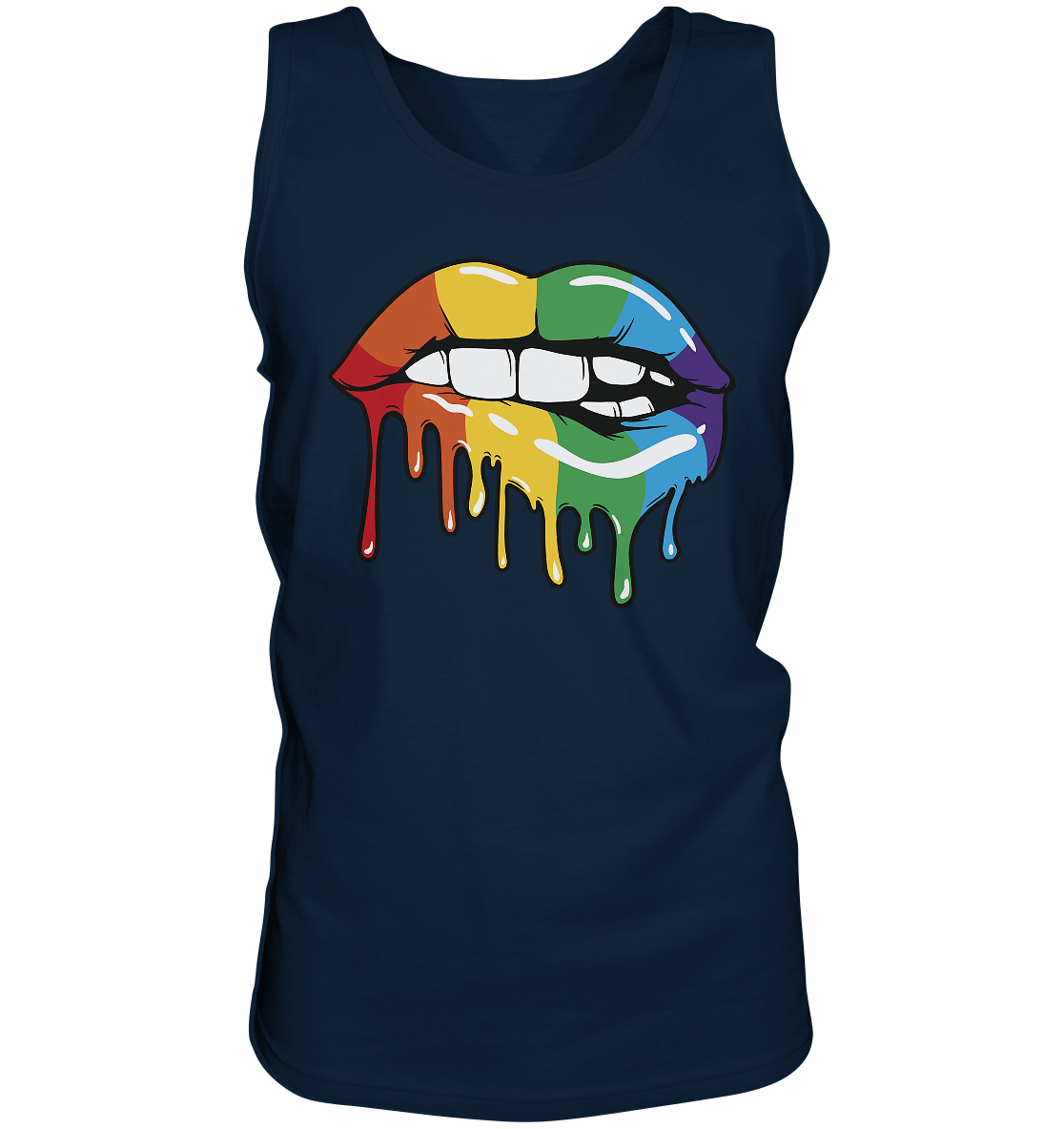 Regenbogen Lippen “Männer” Tank-Top