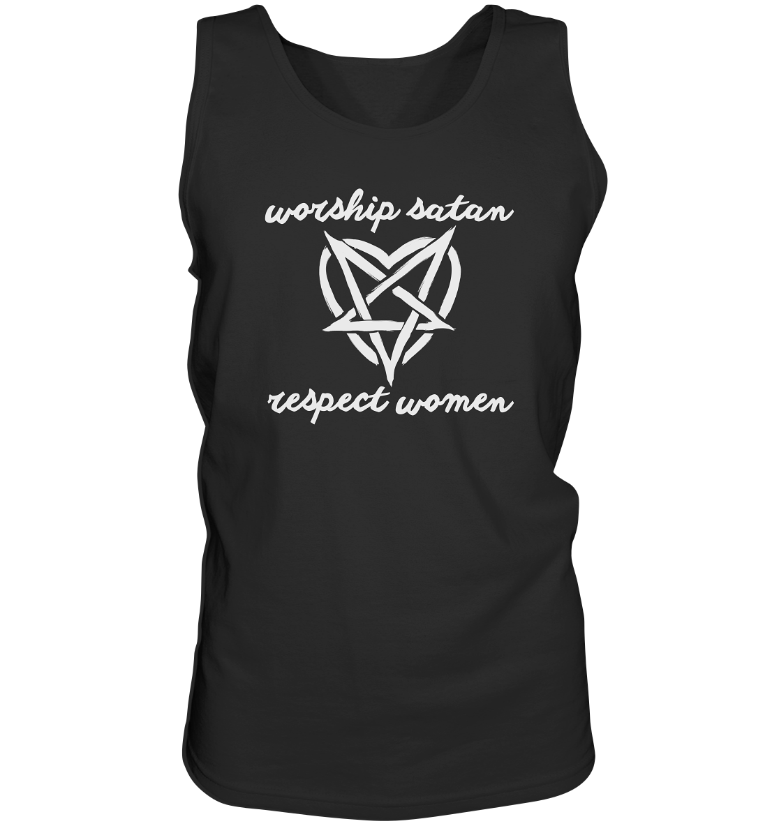 Worship Satan Respect Women - Tank-Top