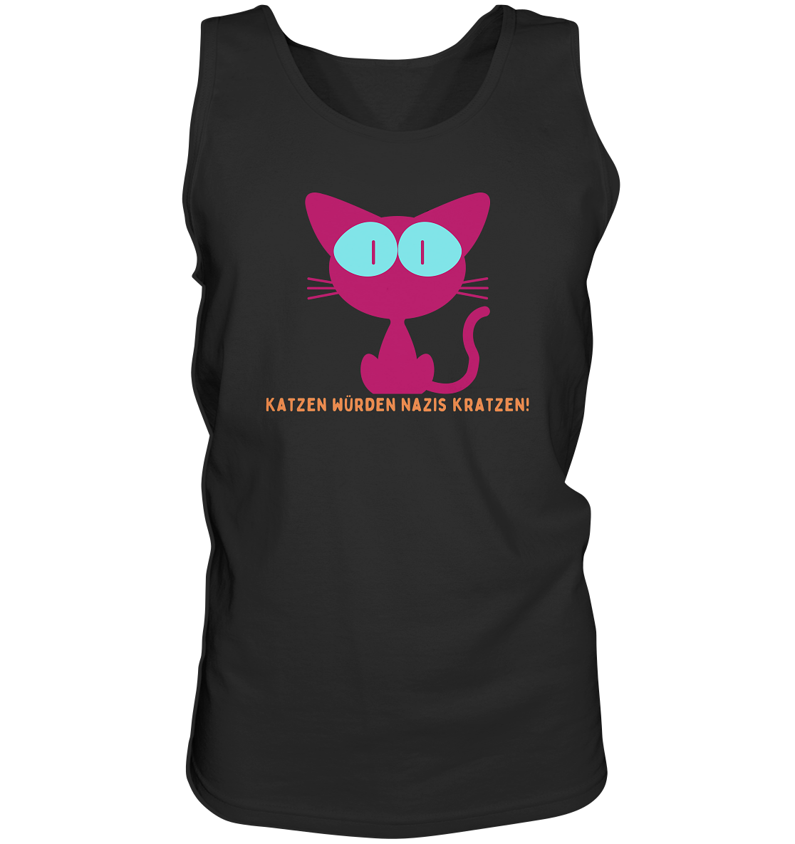 Katzen würden Nazis kratzen “Männer” Tank-Top