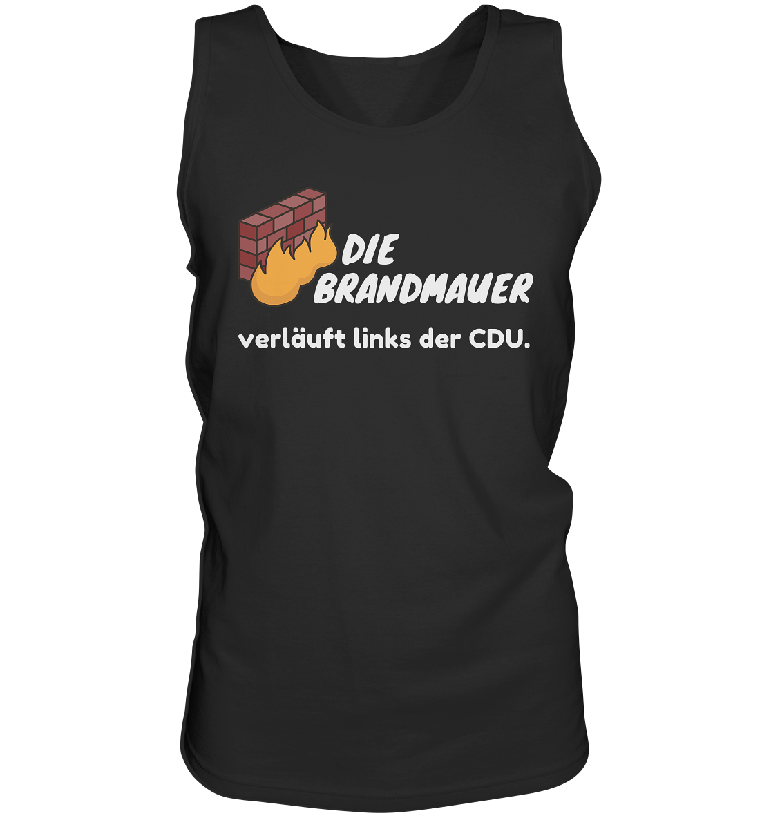 Brandmauer (weiße Schrift) “Männer” Tank-Top