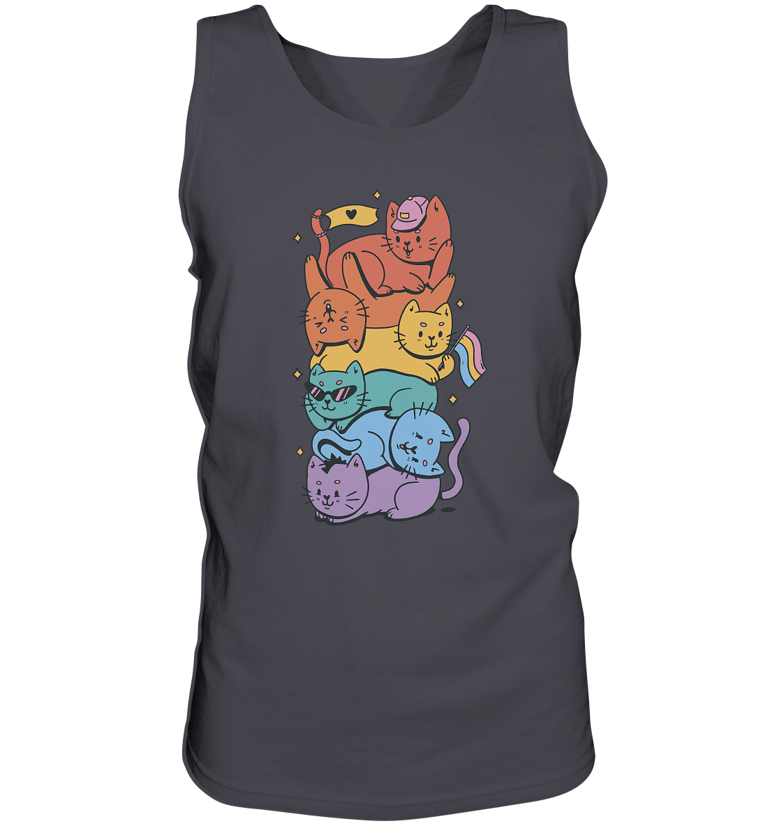 LGBTQ+ Katzen “Männer” Tank-Top