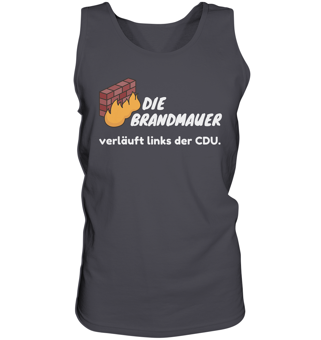 Brandmauer (weiße Schrift) “Männer” Tank-Top