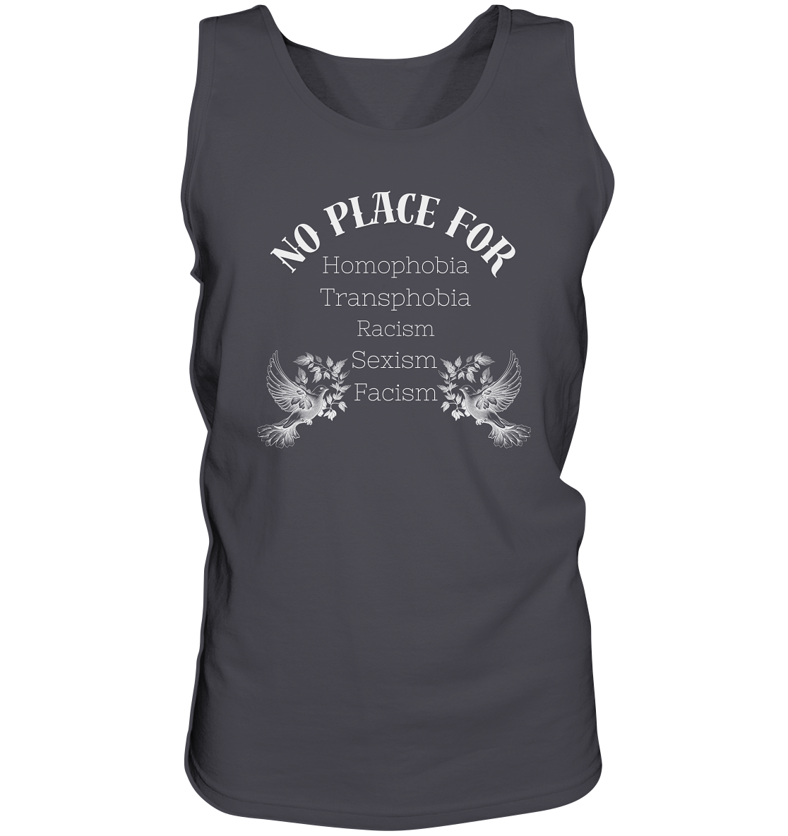 No Place For (weiße Schrift) “Männer” Tank-Top